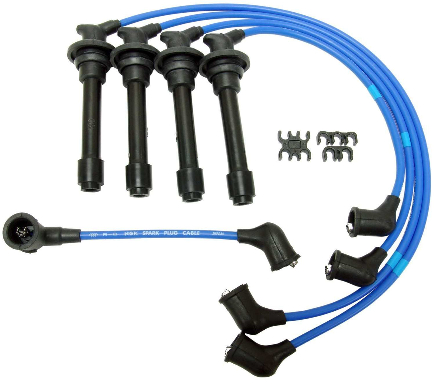 Front View of Spark Plug Wire Set NGK 6399