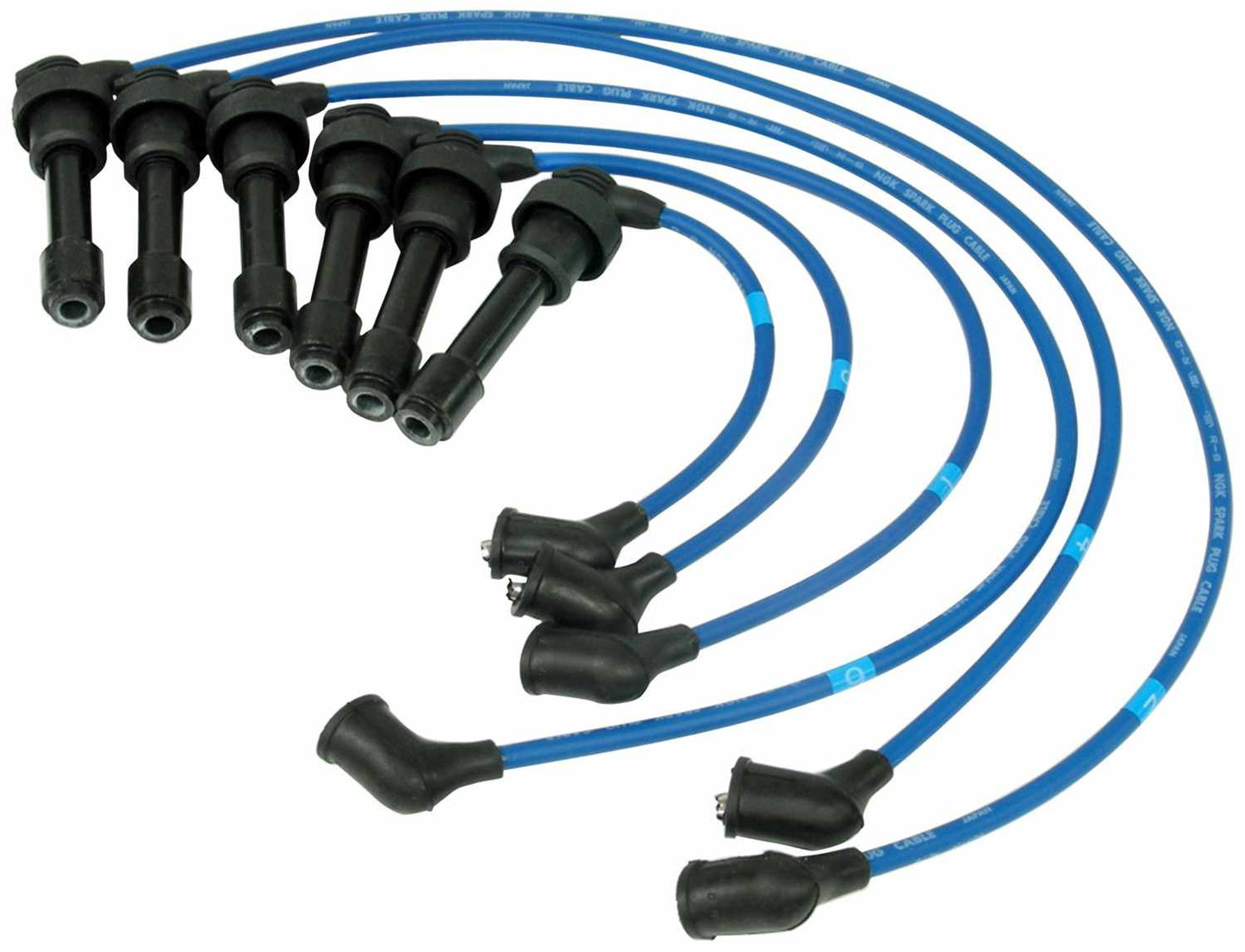 Front View of Spark Plug Wire Set NGK 8101