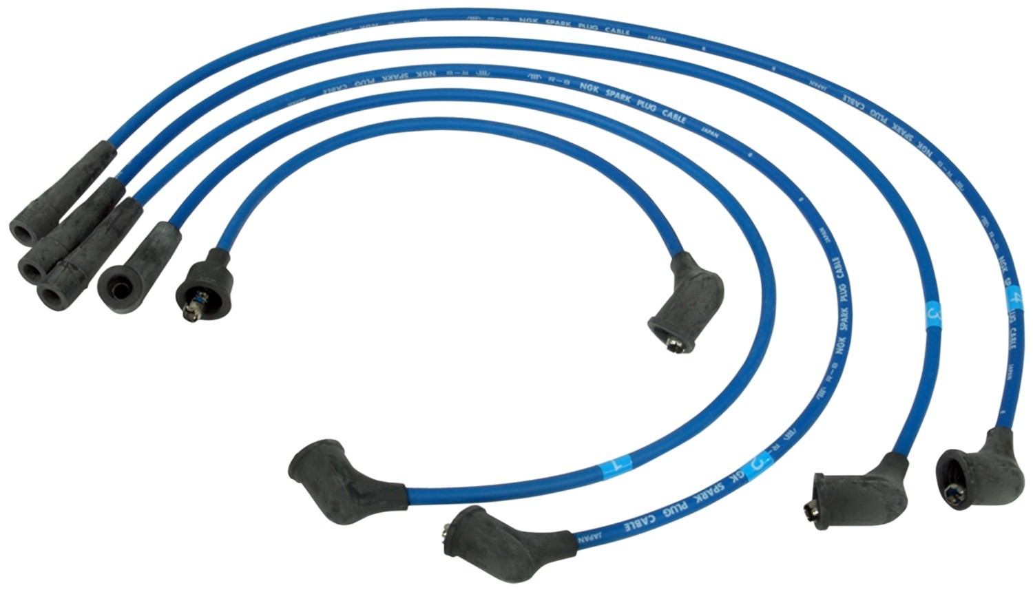 Front View of Spark Plug Wire Set NGK 8106