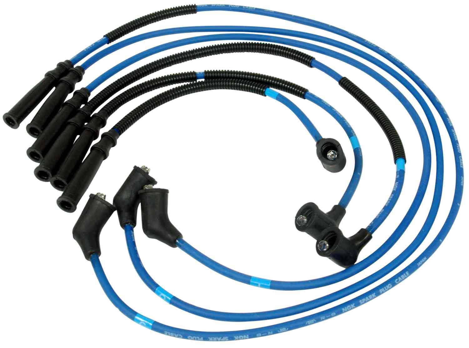 Front View of Spark Plug Wire Set NGK 8168