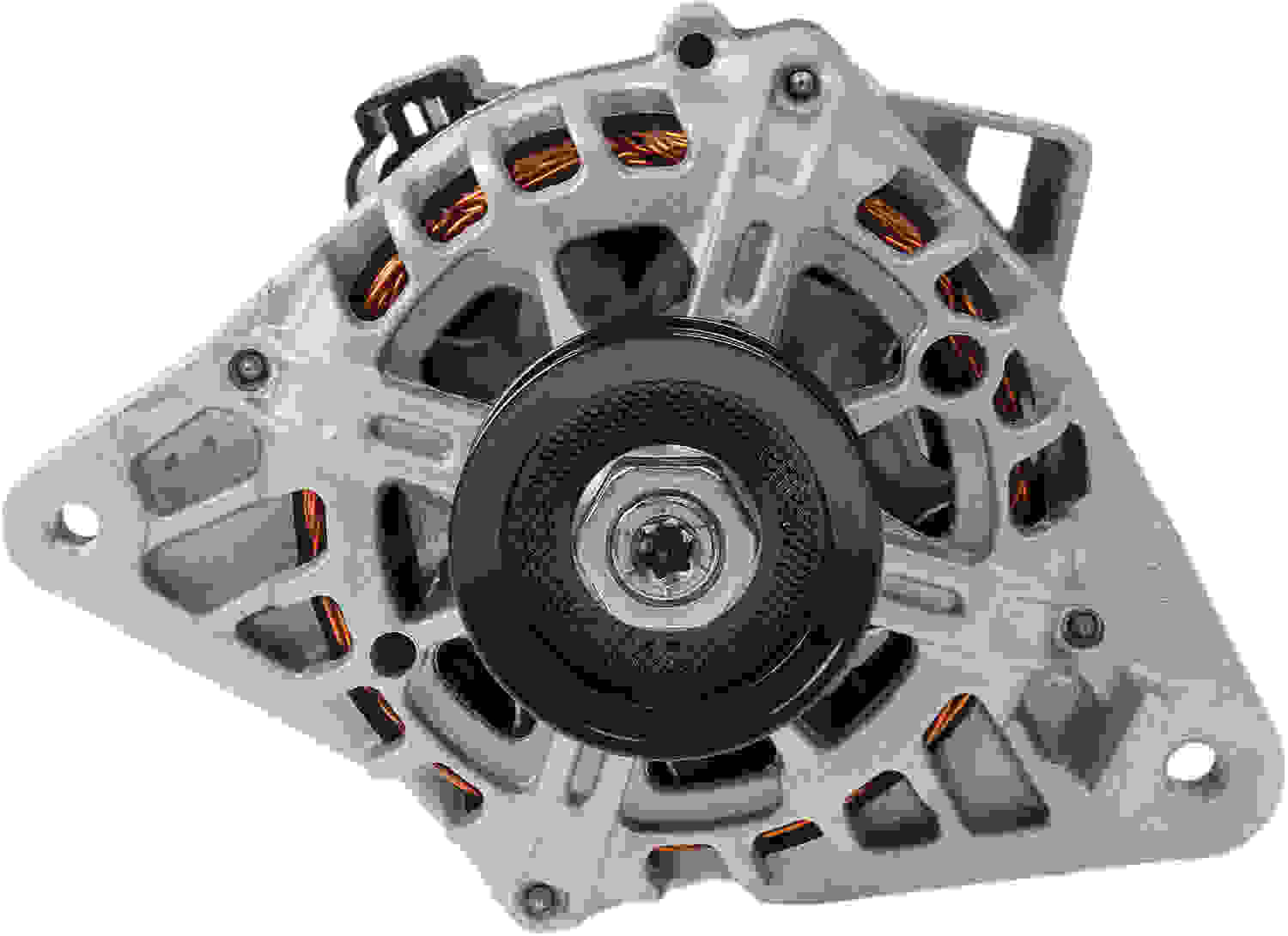 Front View of Alternator DENSO 211-6002