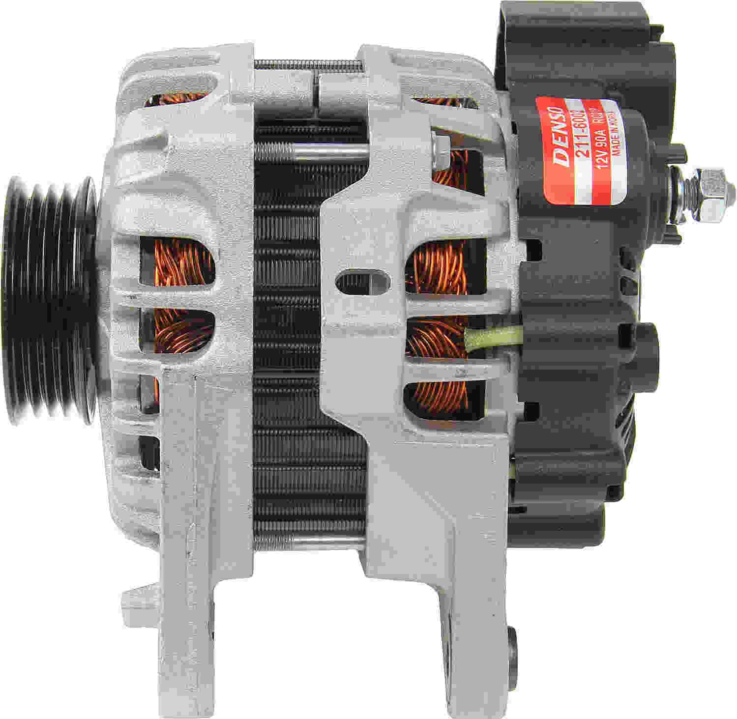 Side View of Alternator DENSO 211-6002