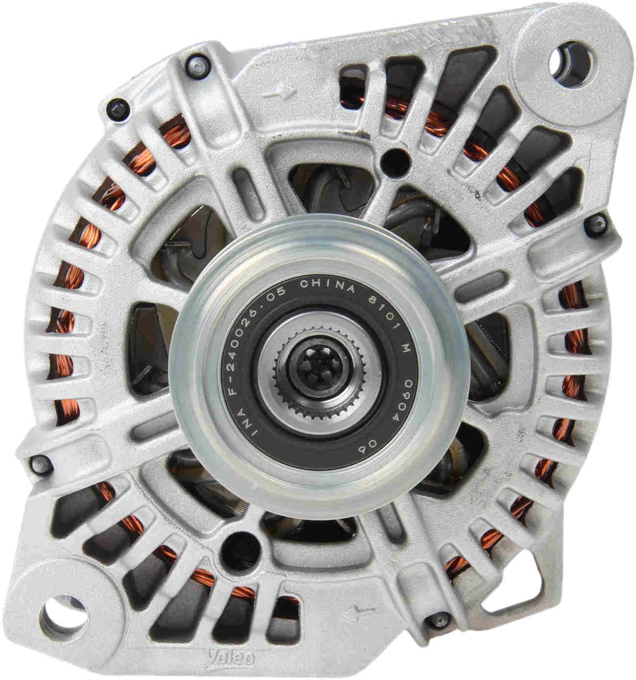 Front View of Alternator DENSO 211-6015