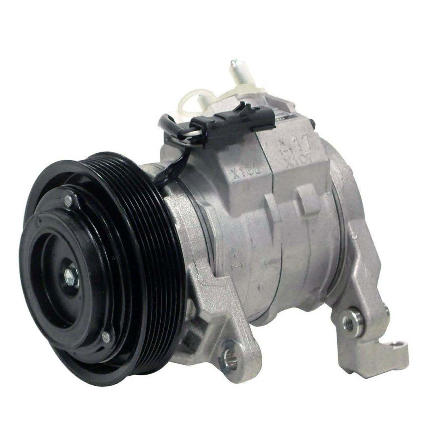 Angle View of A/C Compressor DENSO 471-0398