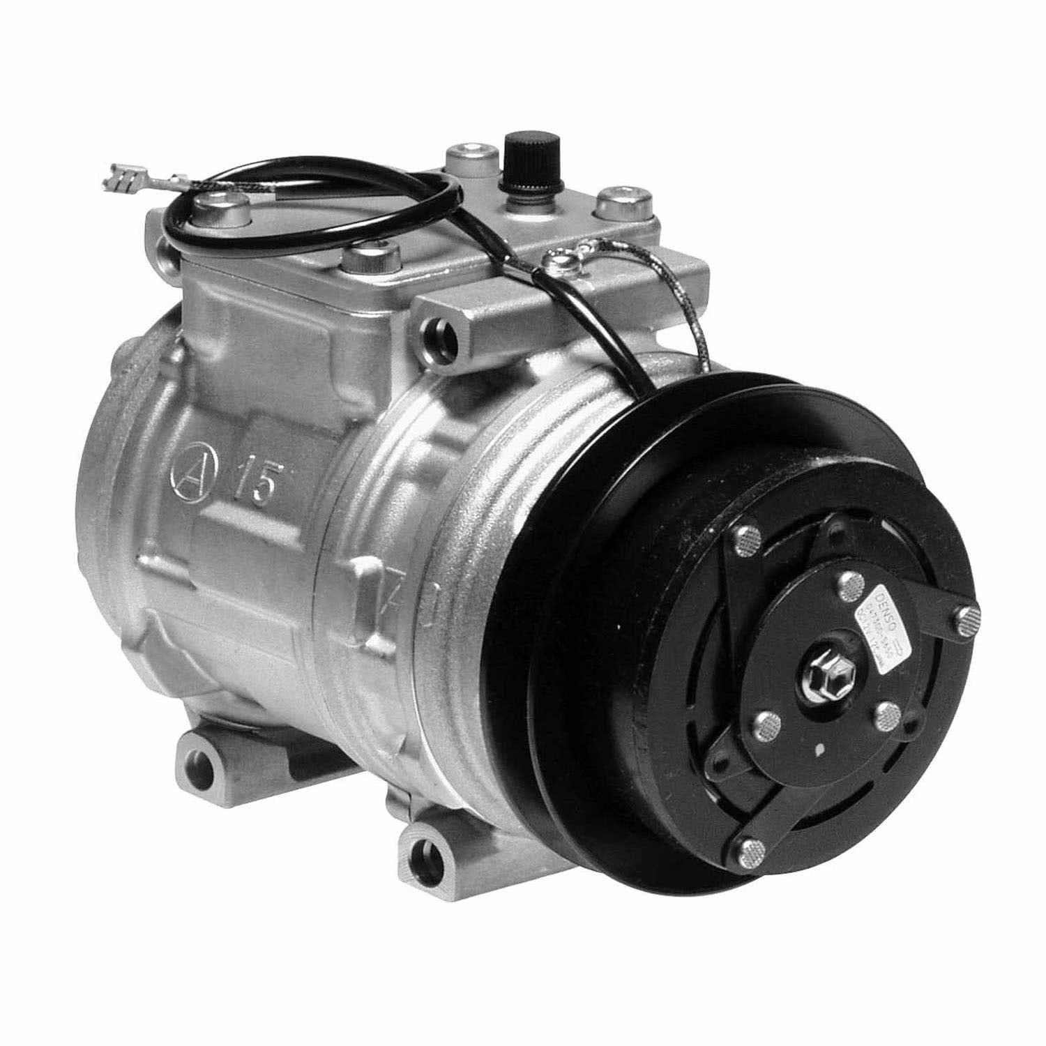 Angle View of A/C Compressor DENSO 471-1129