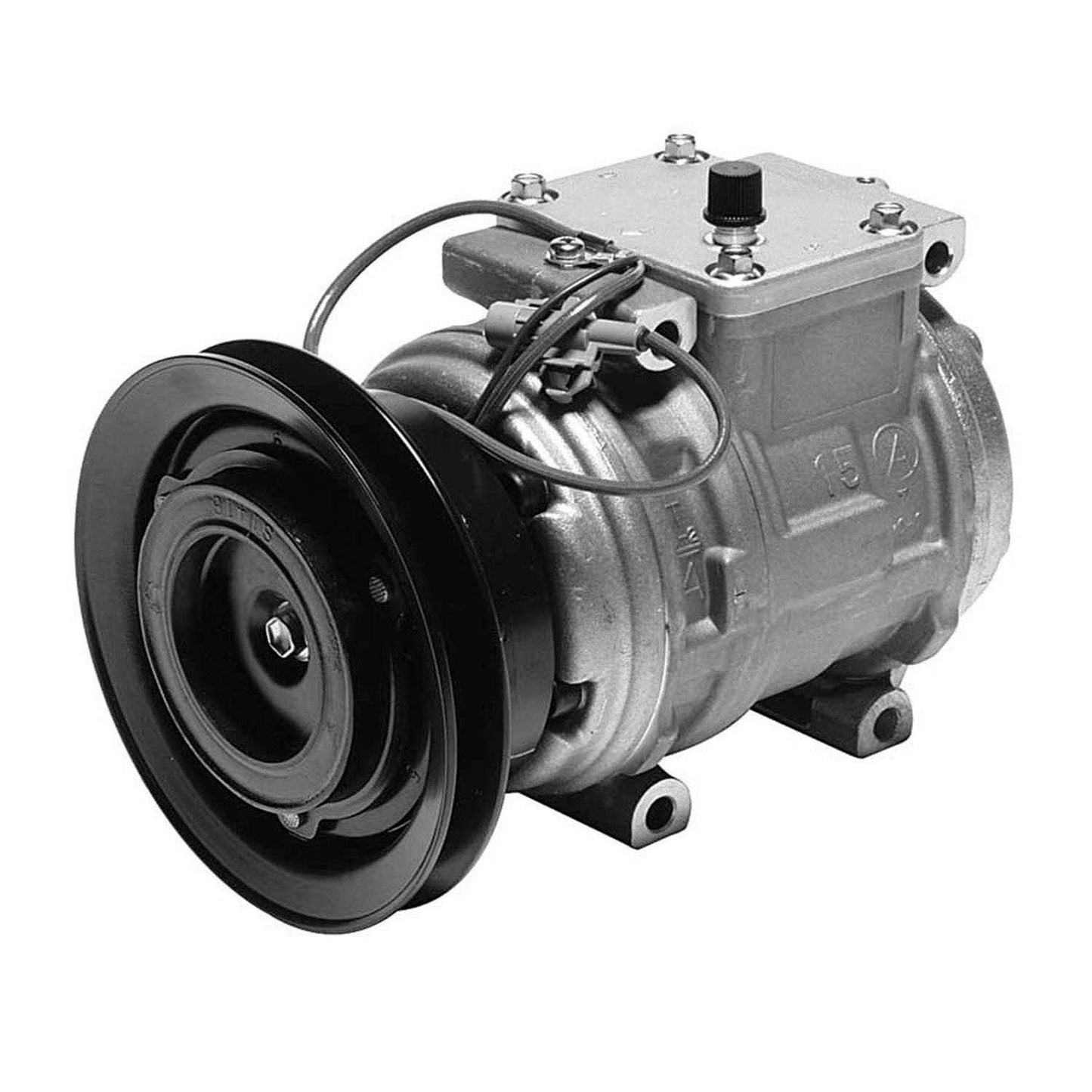 Angle View of A/C Compressor DENSO 471-1142