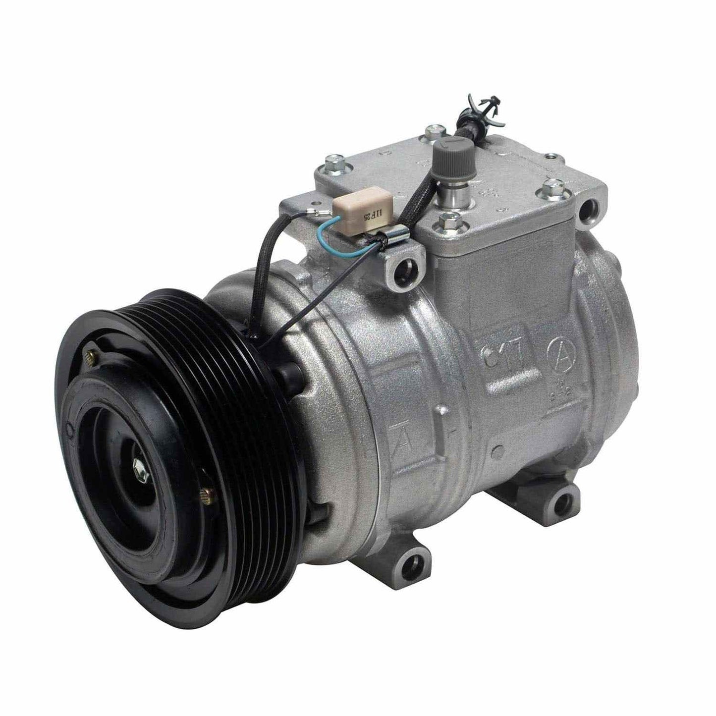 Angle View of A/C Compressor DENSO 471-1358