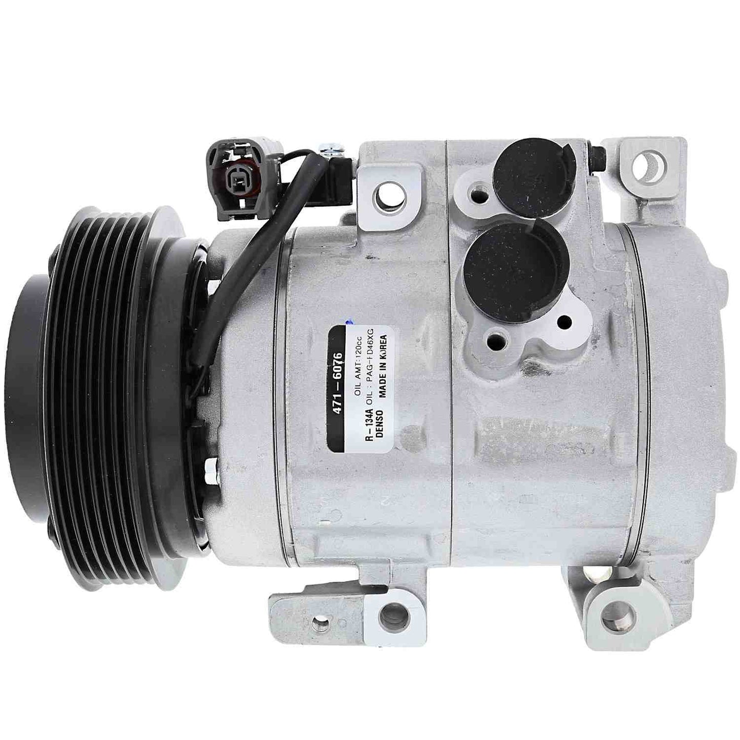 Angle View of A/C Compressor DENSO 471-6076