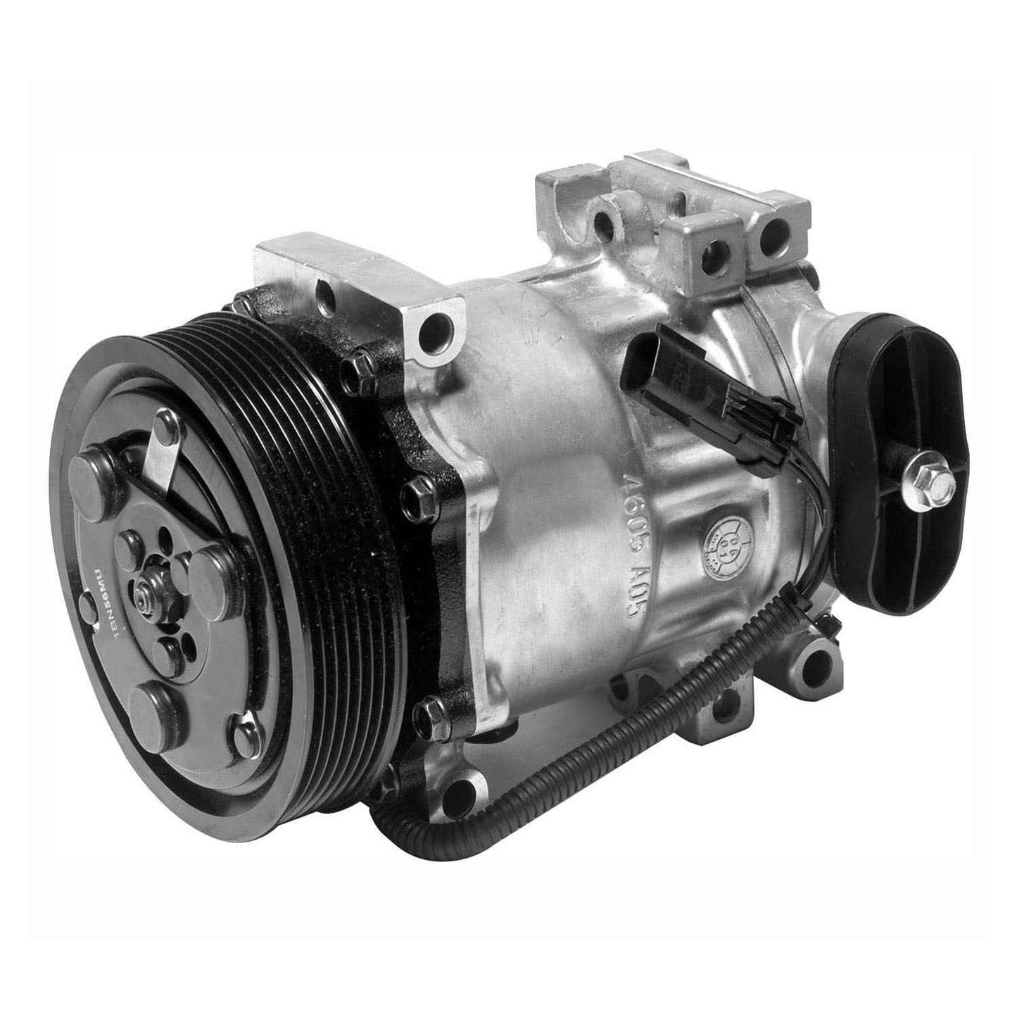 Angle View of A/C Compressor DENSO 471-7010