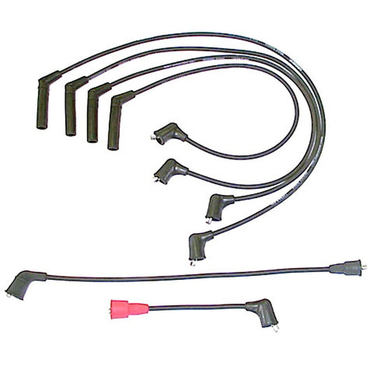 Front View of Spark Plug Wire Set DENSO 671-4009