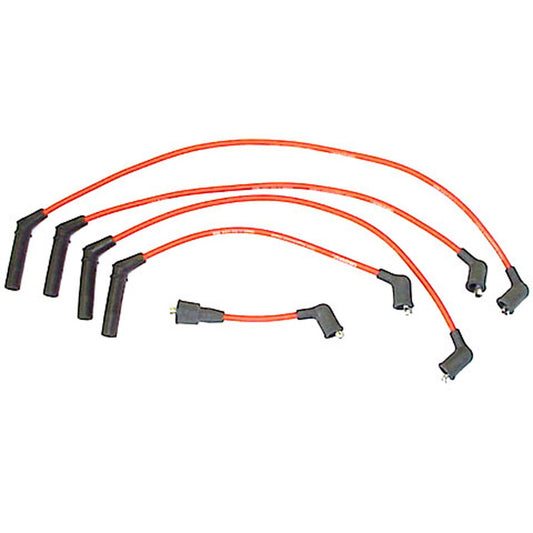 Front View of Spark Plug Wire Set DENSO 671-4010