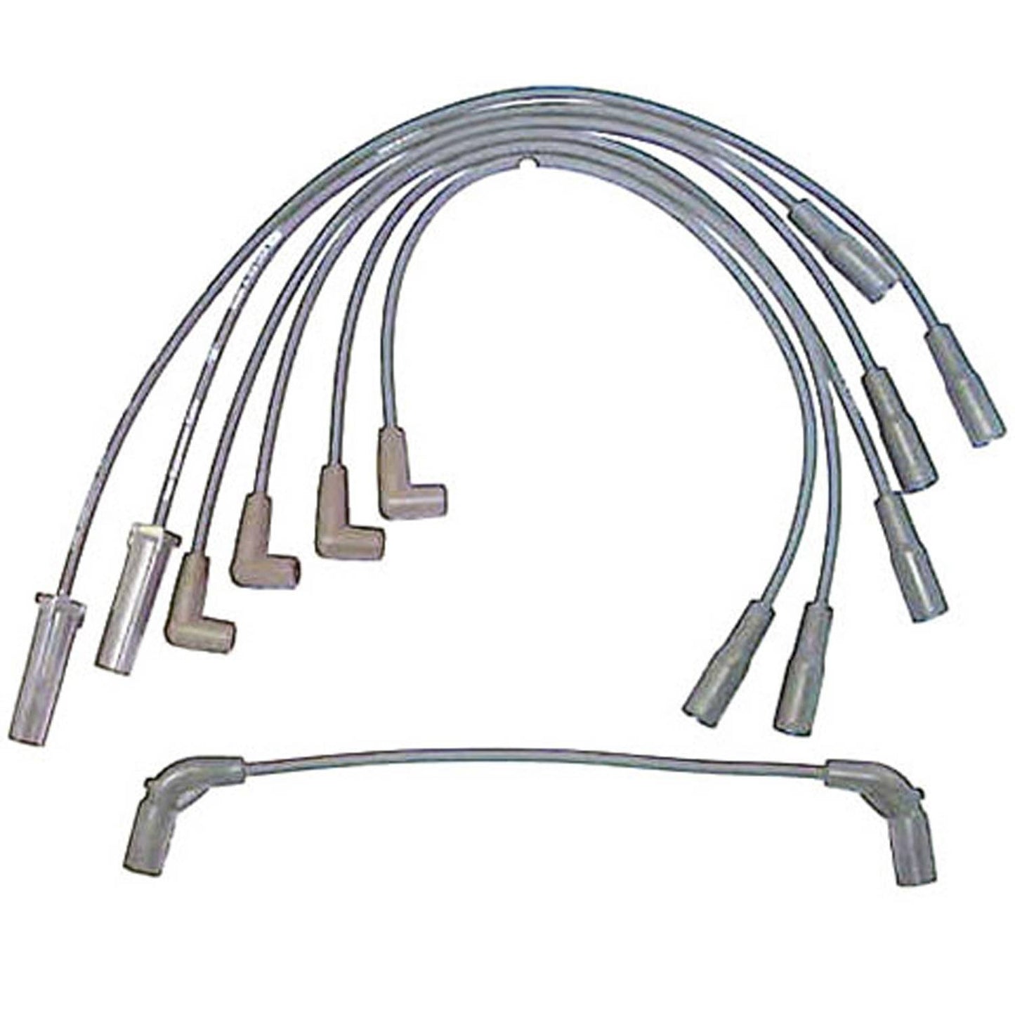 Front View of Spark Plug Wire Set DENSO 671-6054