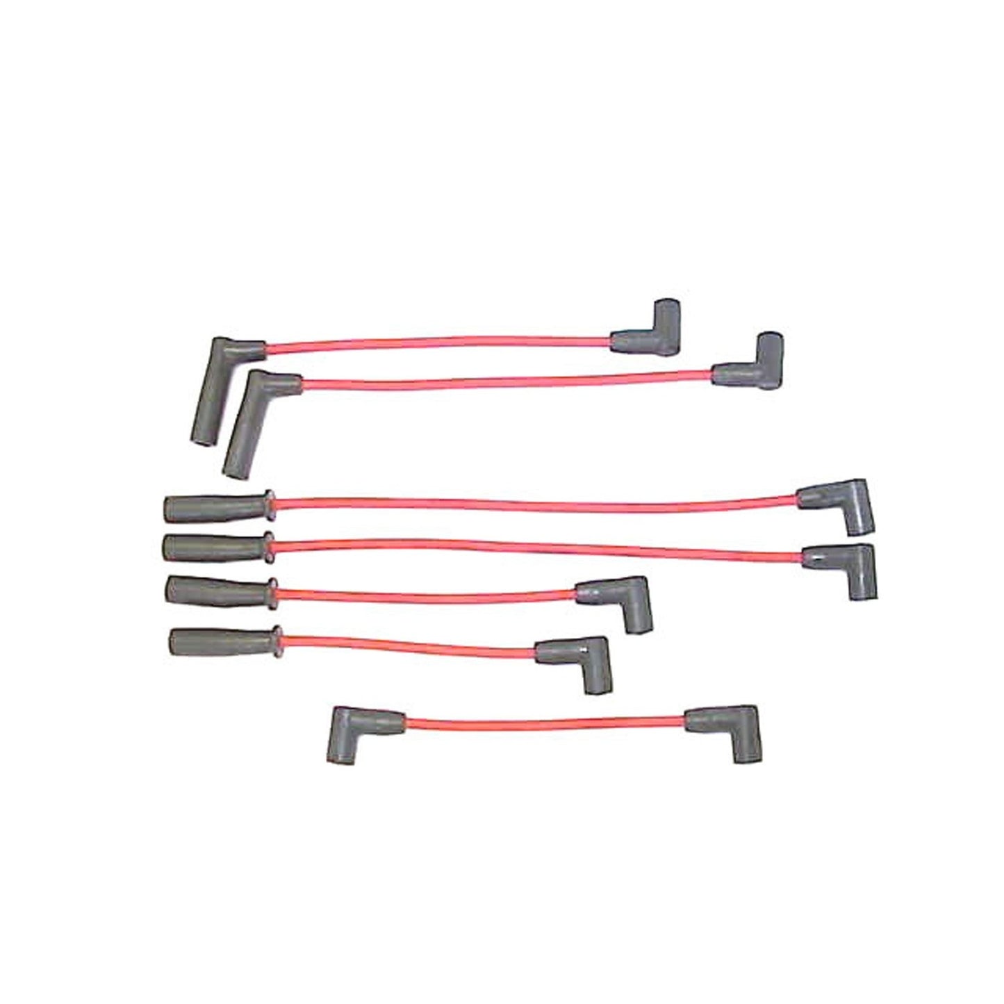 Front View of Spark Plug Wire Set DENSO 671-6128