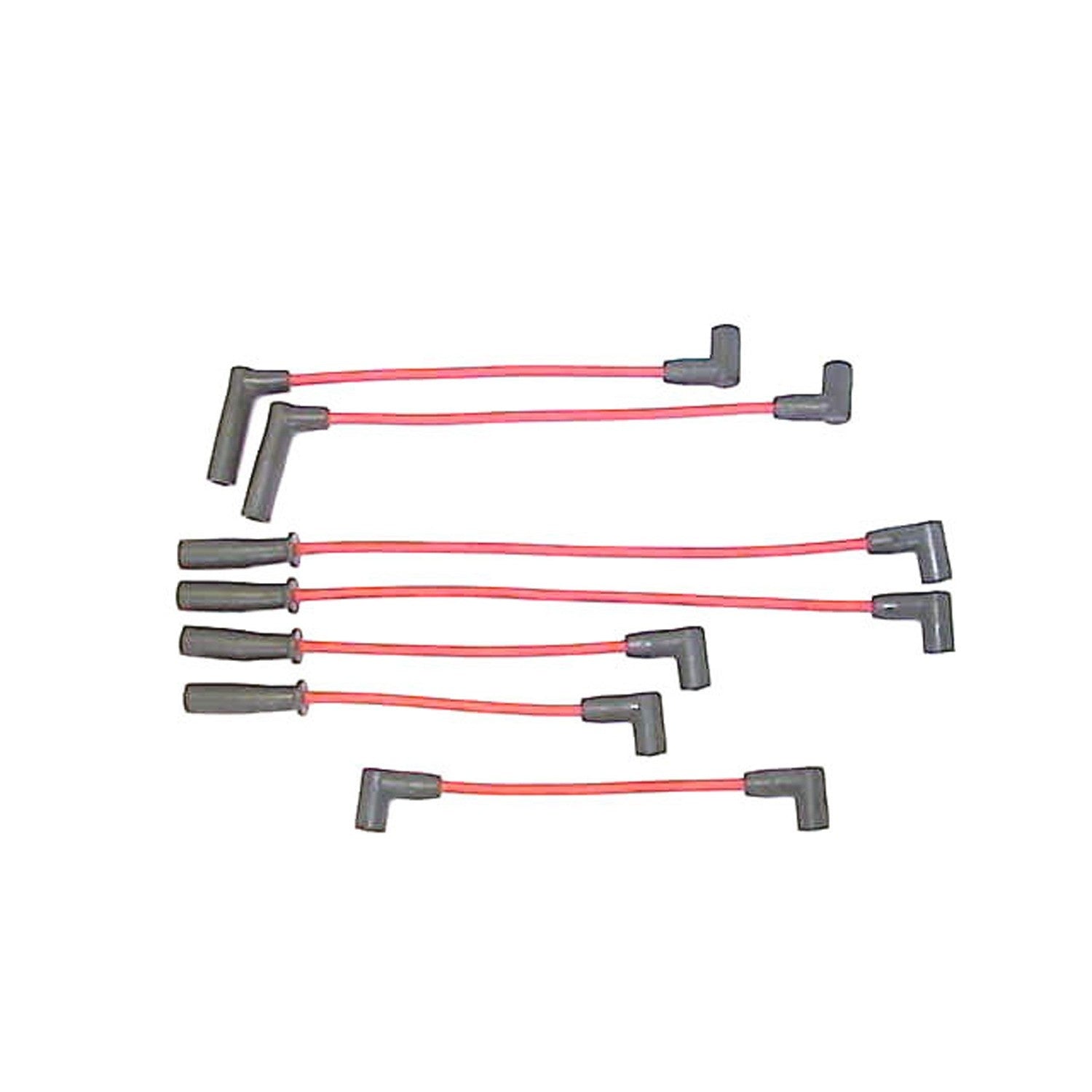 Front View of Spark Plug Wire Set DENSO 671-6128