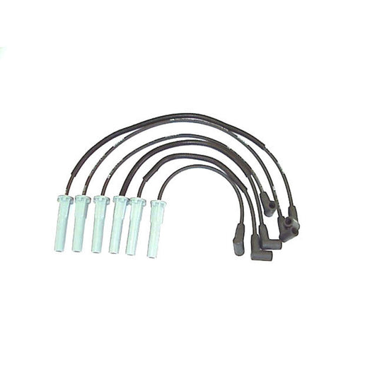 Front View of Spark Plug Wire Set DENSO 671-6136