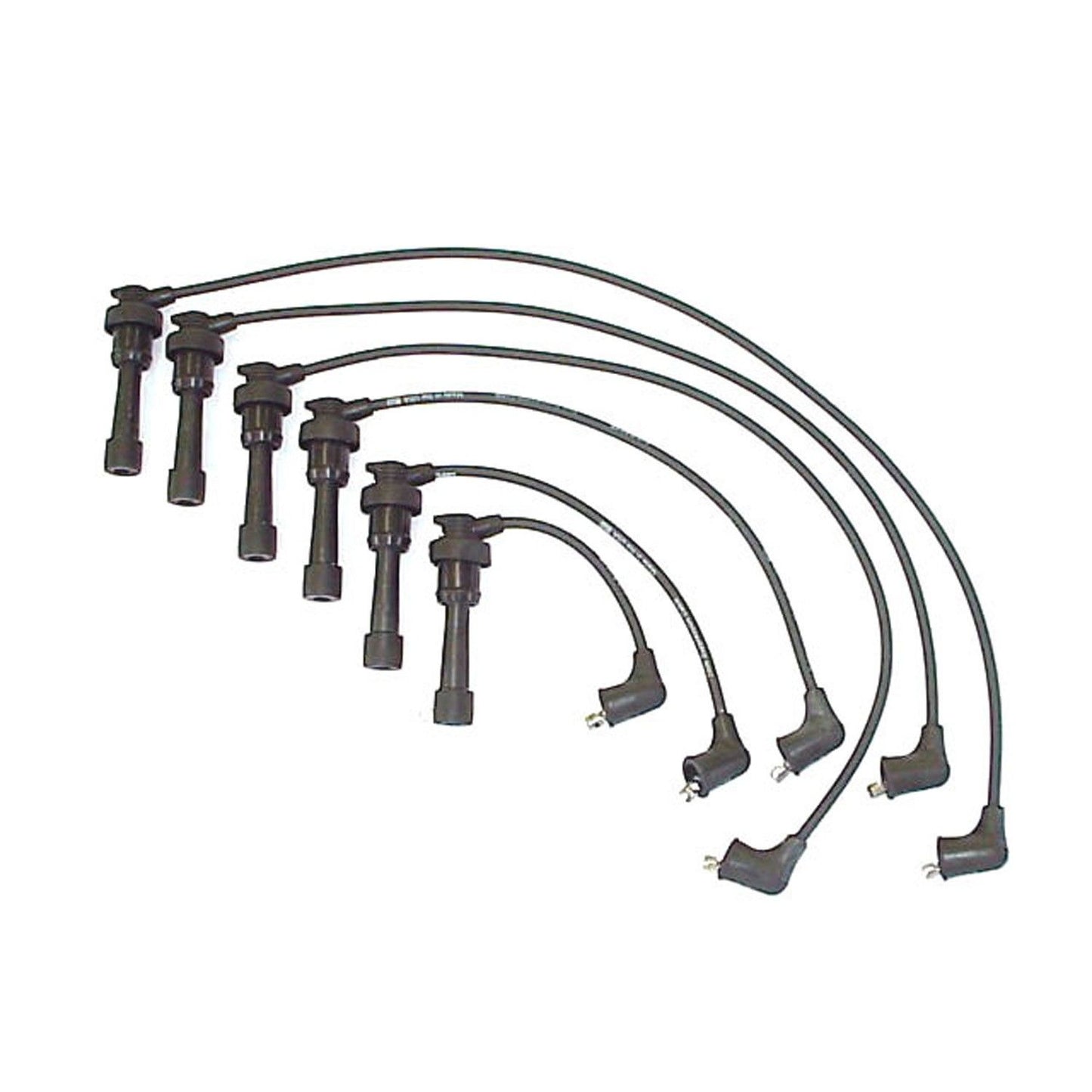 Front View of Spark Plug Wire Set DENSO 671-6215