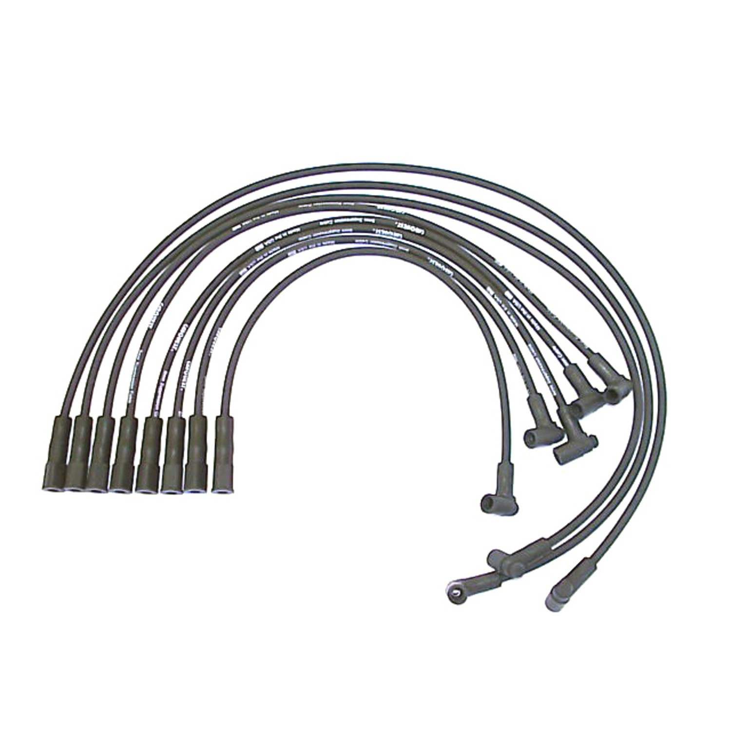 Front View of Spark Plug Wire Set DENSO 671-8006