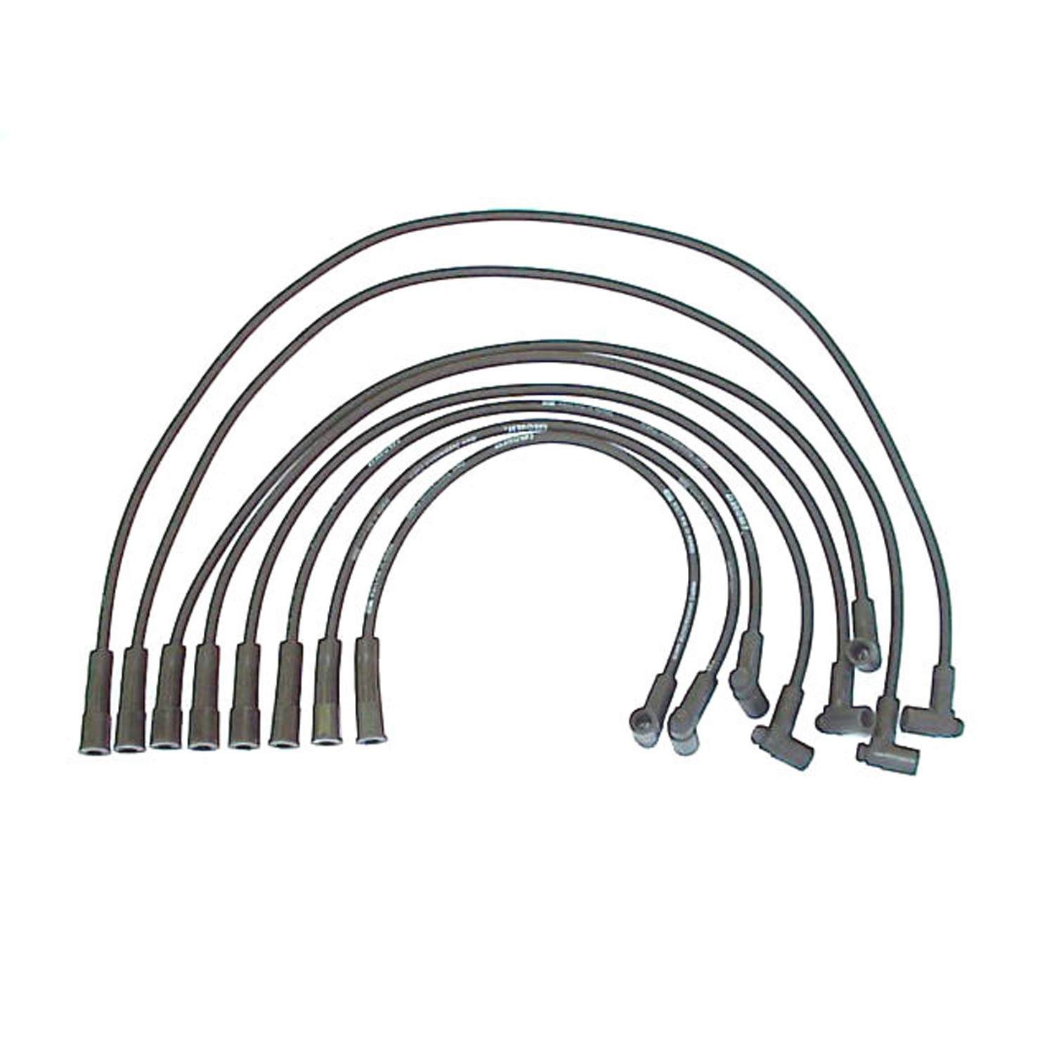 Front View of Spark Plug Wire Set DENSO 671-8029