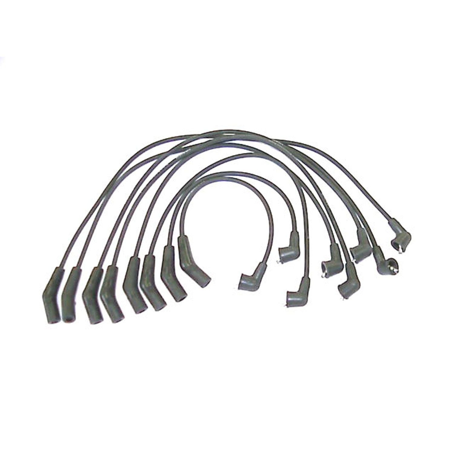 Front View of Spark Plug Wire Set DENSO 671-8140