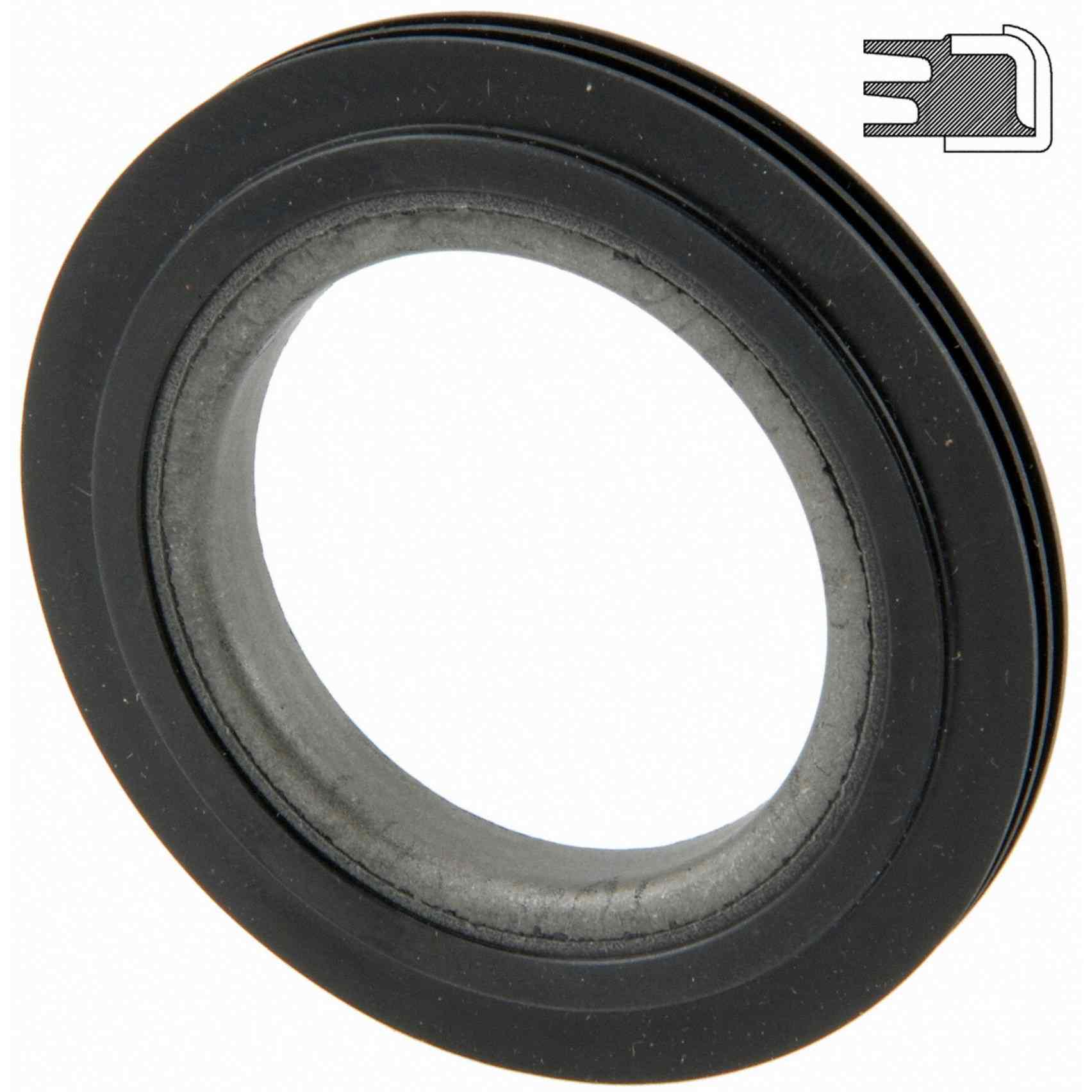 Front View of Manual Transmission Output Shaft Seal NATIONAL 200763