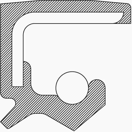 Top View of Rear Transfer Case Output Shaft Seal NATIONAL 710769