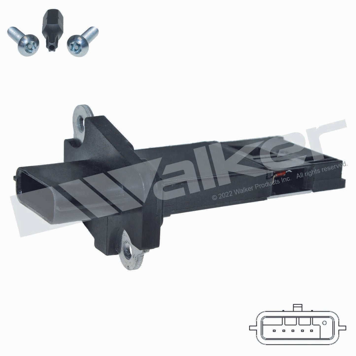 Front View of Mass Air Flow Sensor WALKER 245-1117