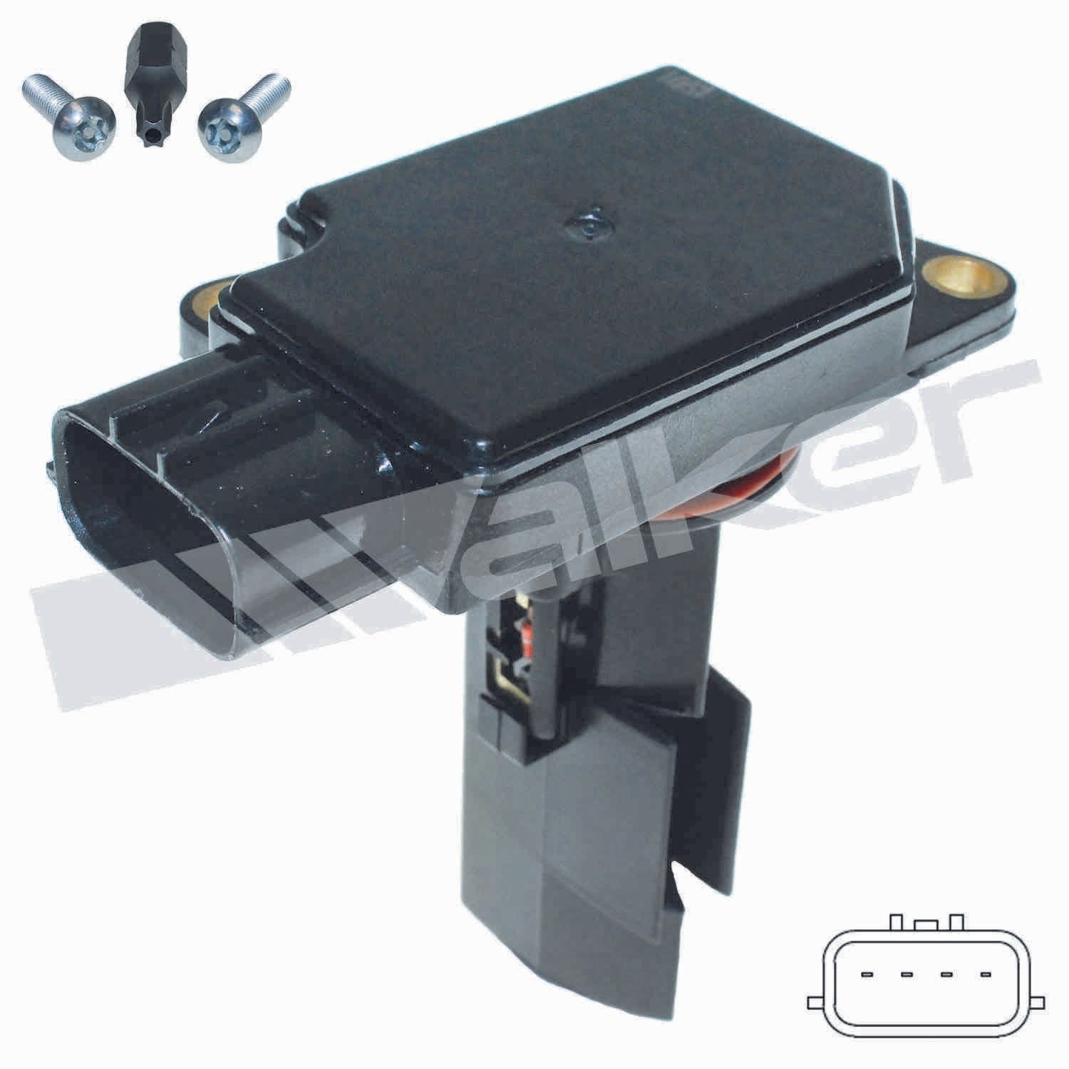 Front View of Mass Air Flow Sensor WALKER 245-1157