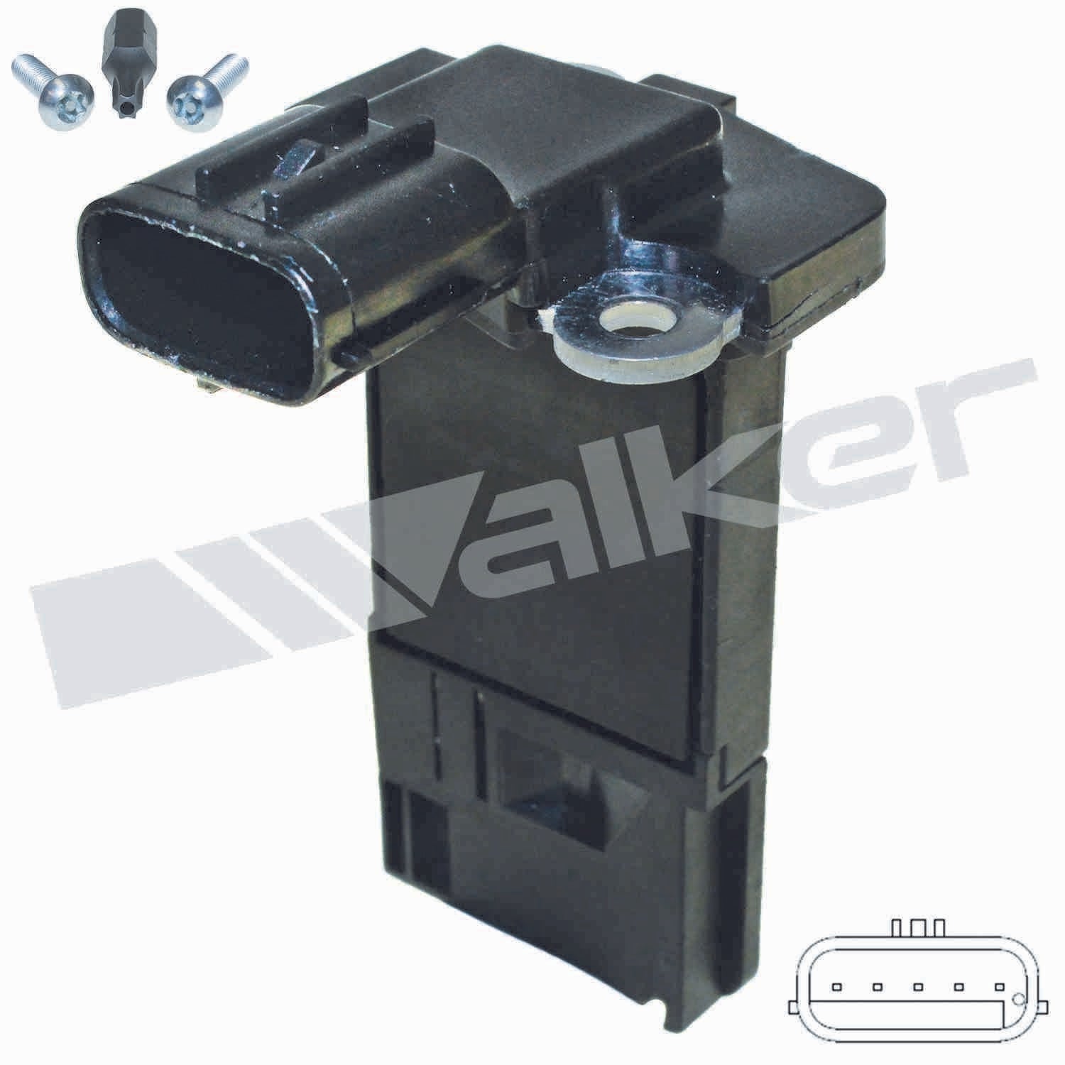 Front View of Mass Air Flow Sensor WALKER 245-1178