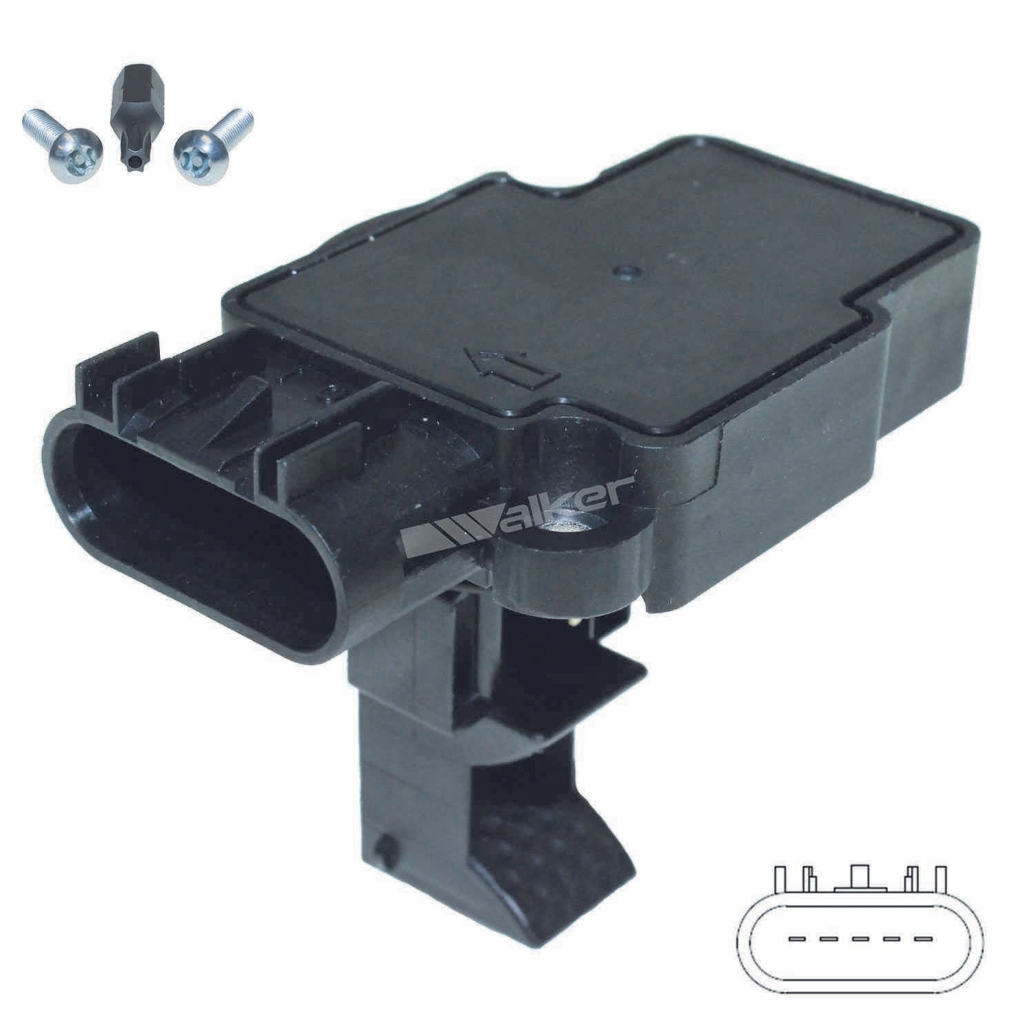 Front View of Mass Air Flow Sensor WALKER 245-1206