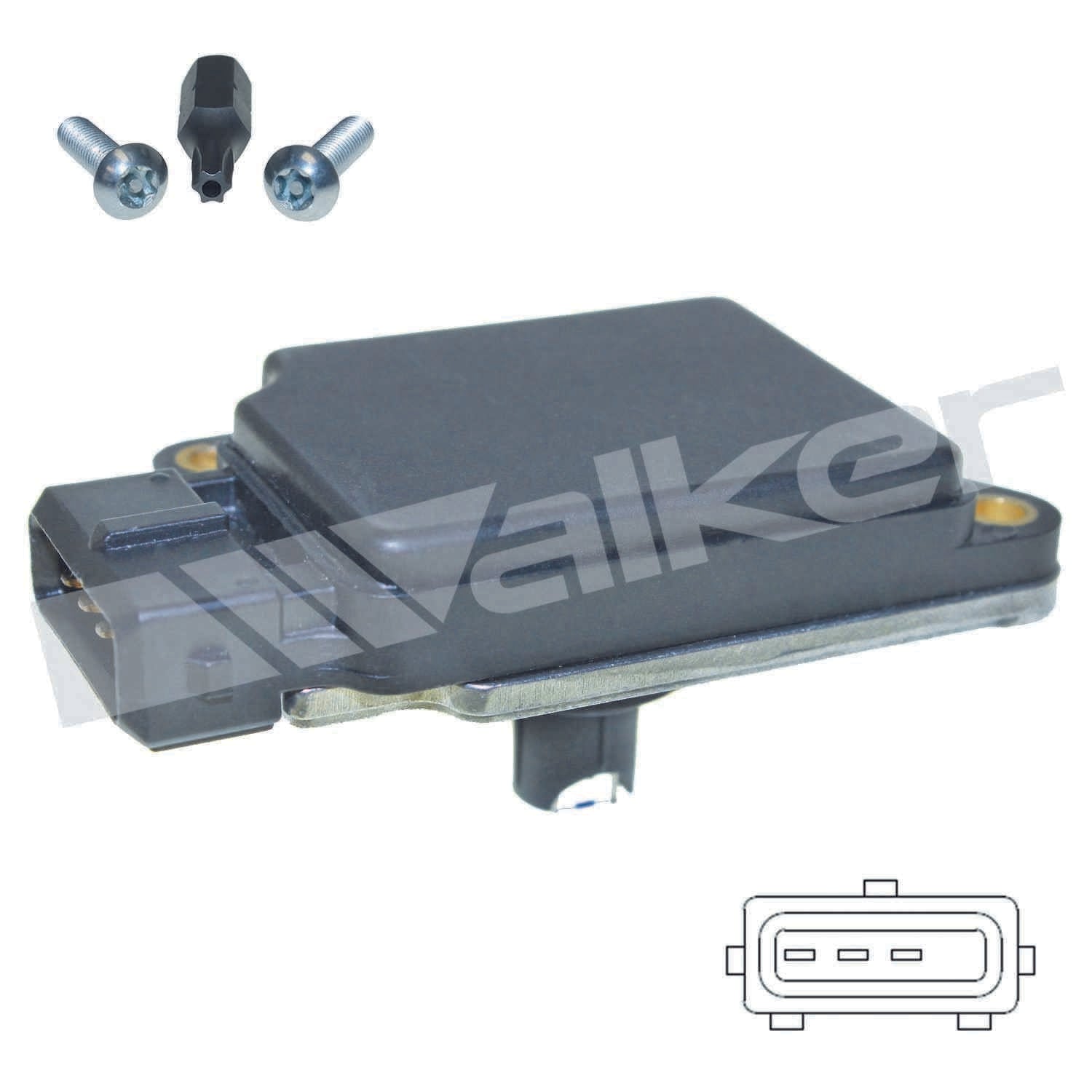 Front View of Mass Air Flow Sensor WALKER 245-1277