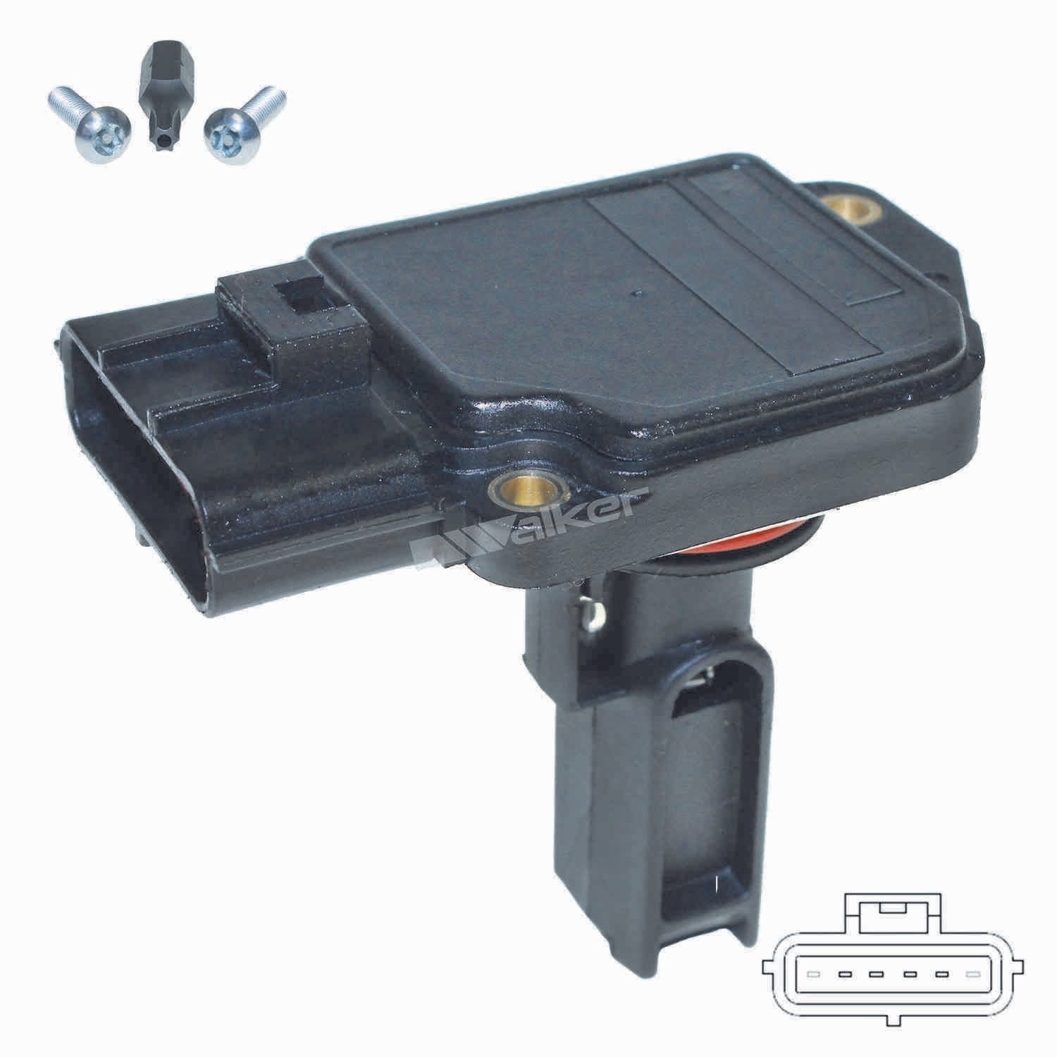 Front View of Mass Air Flow Sensor WALKER 245-2191