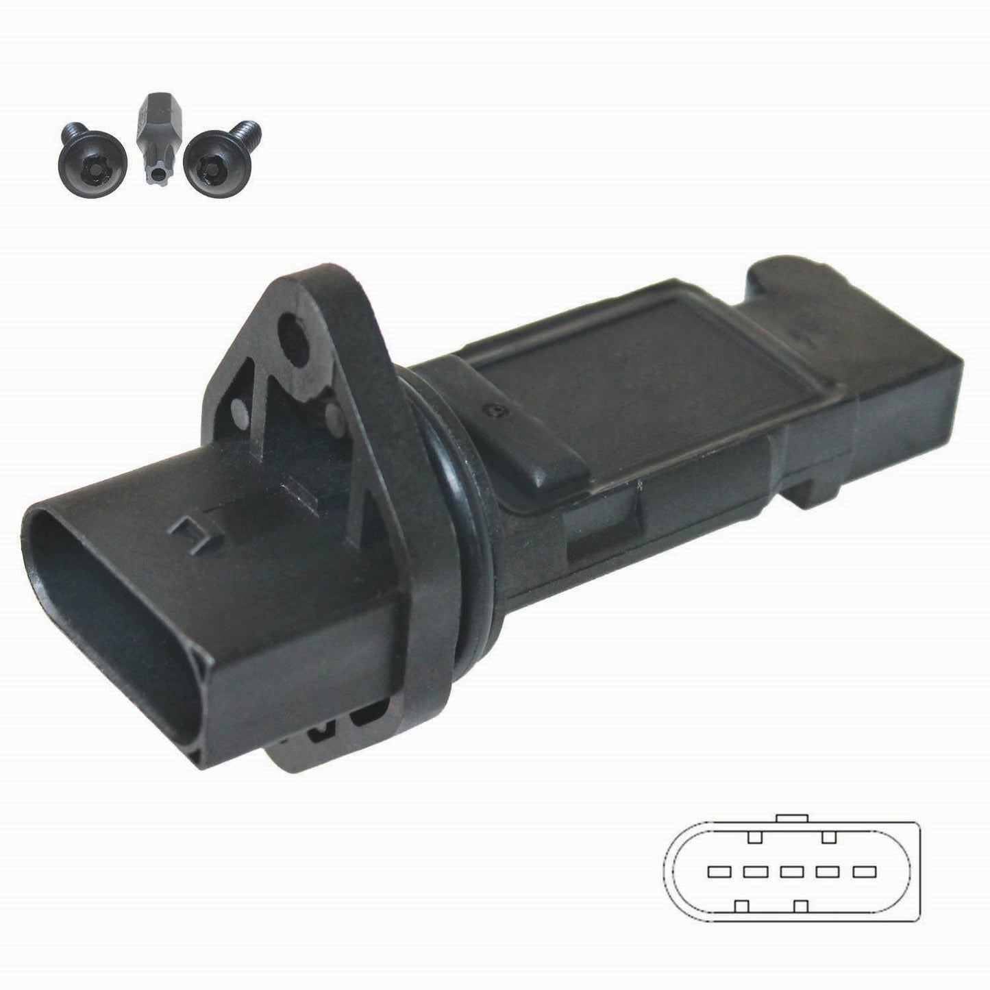 Front View of Mass Air Flow Sensor WALKER 245-2213