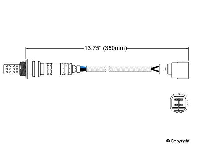 Rear Oxygen Sensor WALKER 250-24360 For Lexus Toyota Pontiac Scion