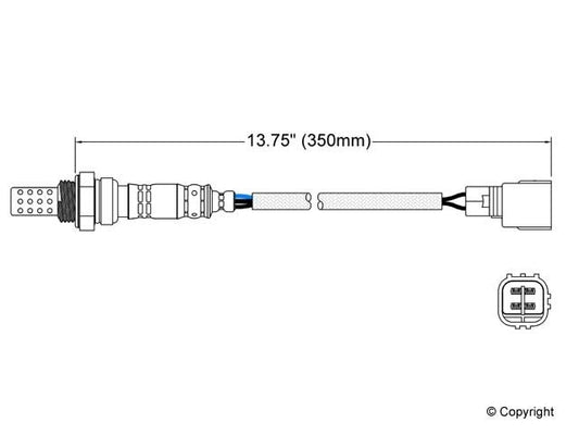 Rear Oxygen Sensor WALKER 250-24360 For Lexus Toyota Pontiac Scion