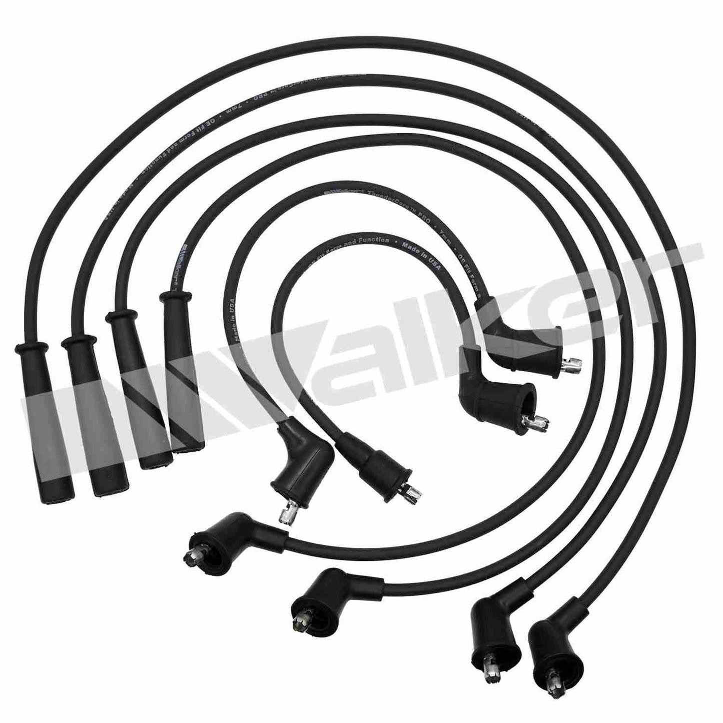 Front View of Spark Plug Wire Set WALKER 924-1067