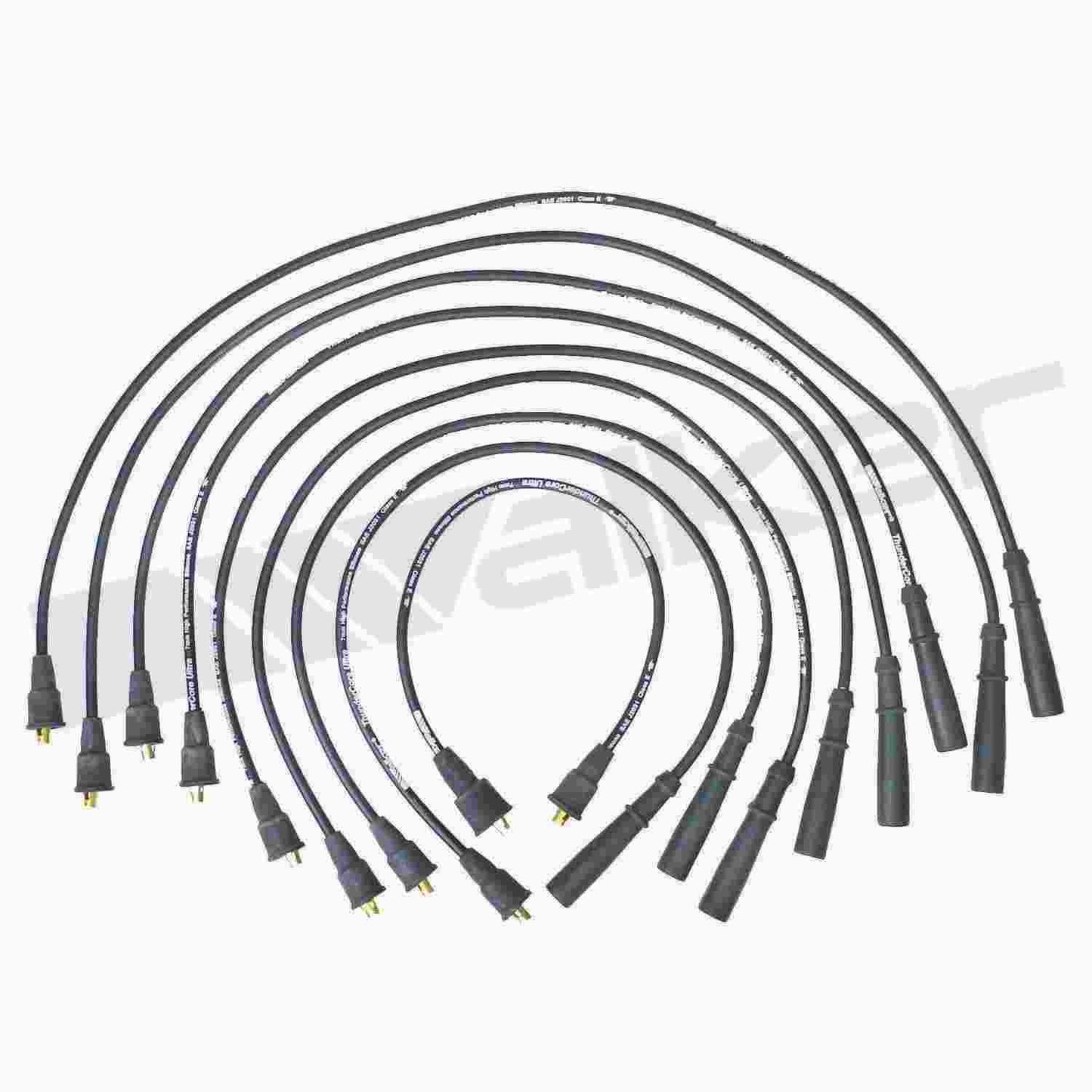 Front View of Spark Plug Wire Set WALKER 924-1417