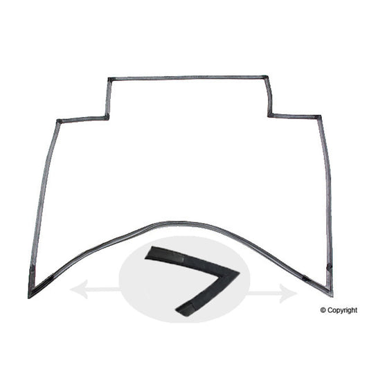 Front View of Hood Seal OE SUPPLIER 91451190110