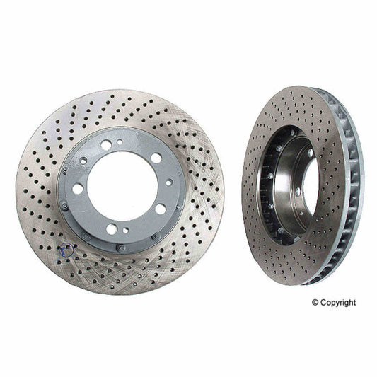 Front View of Front Left Disc Brake Rotor OE SUPPLIER 99335104510