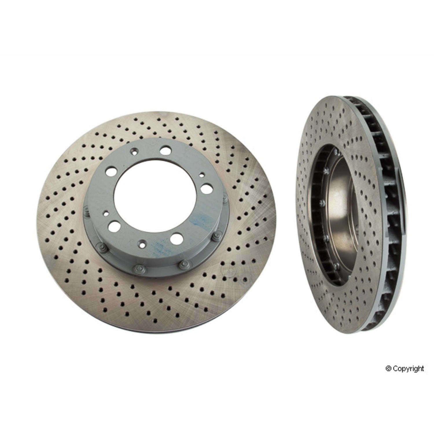 Front View of Front Right Disc Brake Rotor OE SUPPLIER 99335104610