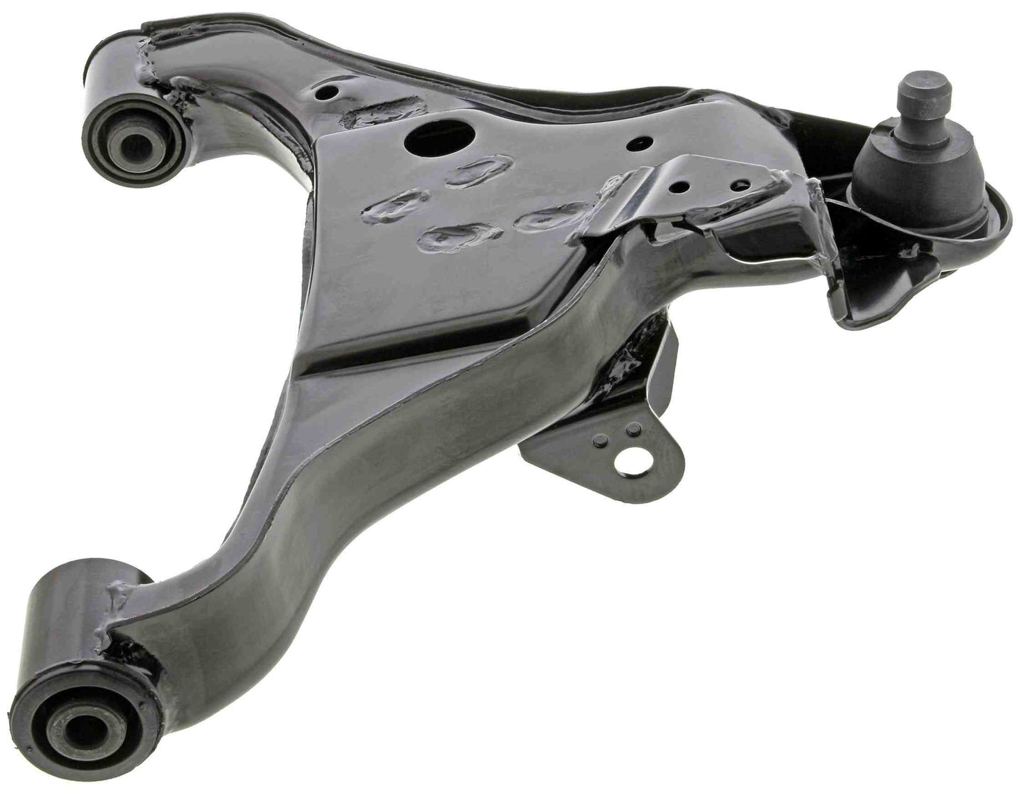 Side View of Front Right Suspension Control Arm and Ball Joint Assembly MEVOTECH OG GS30125