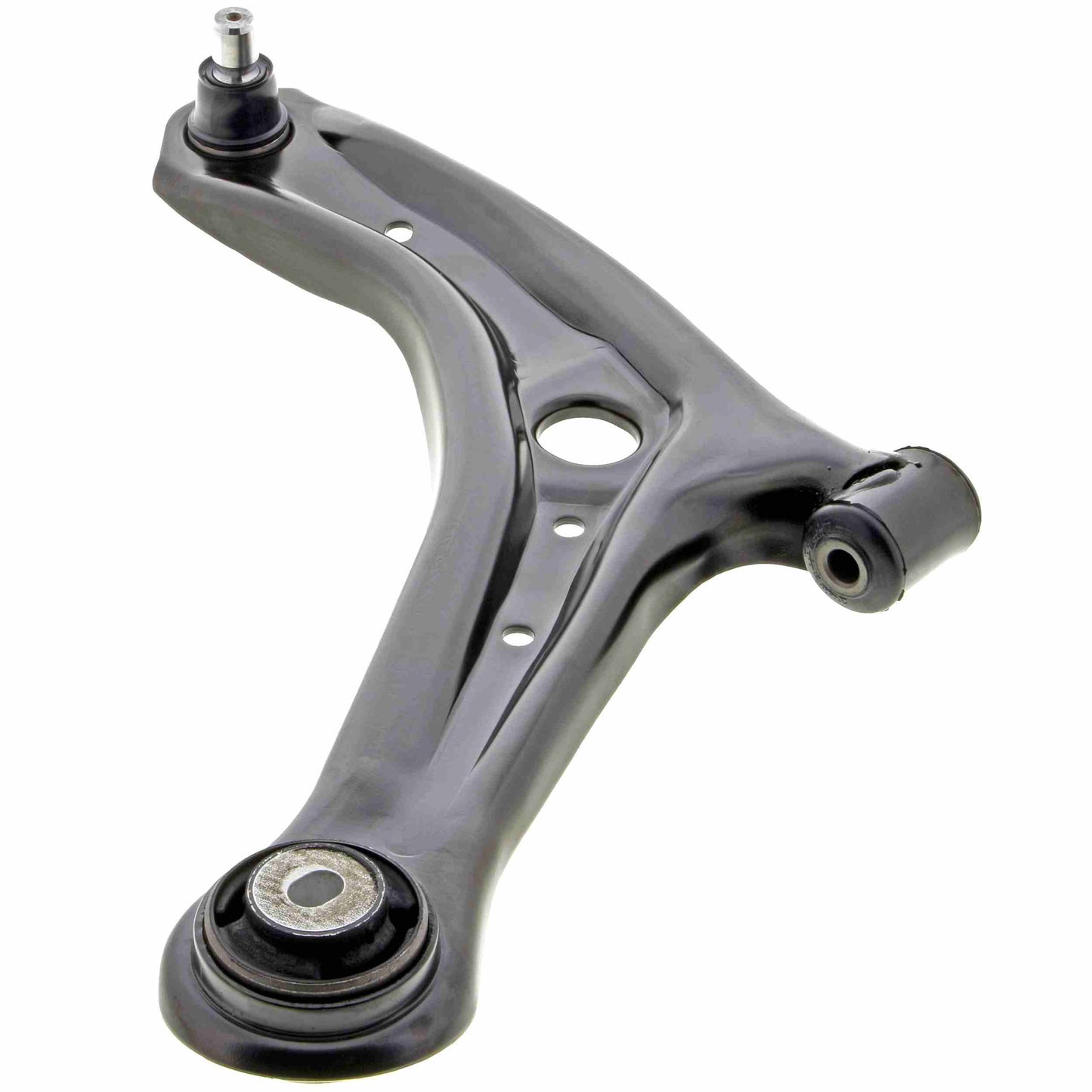 Angle View of Front Left Suspension Control Arm and Ball Joint Assembly MEVOTECH OG GS40194