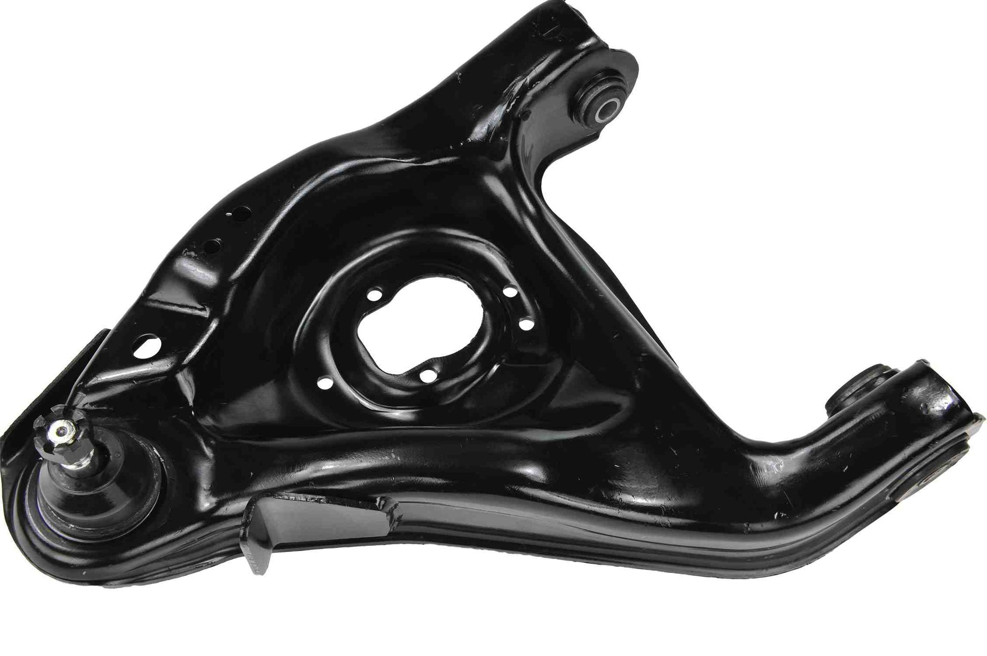 Front View of Front Left Suspension Control Arm and Ball Joint Assembly MEVOTECH OG GS50100