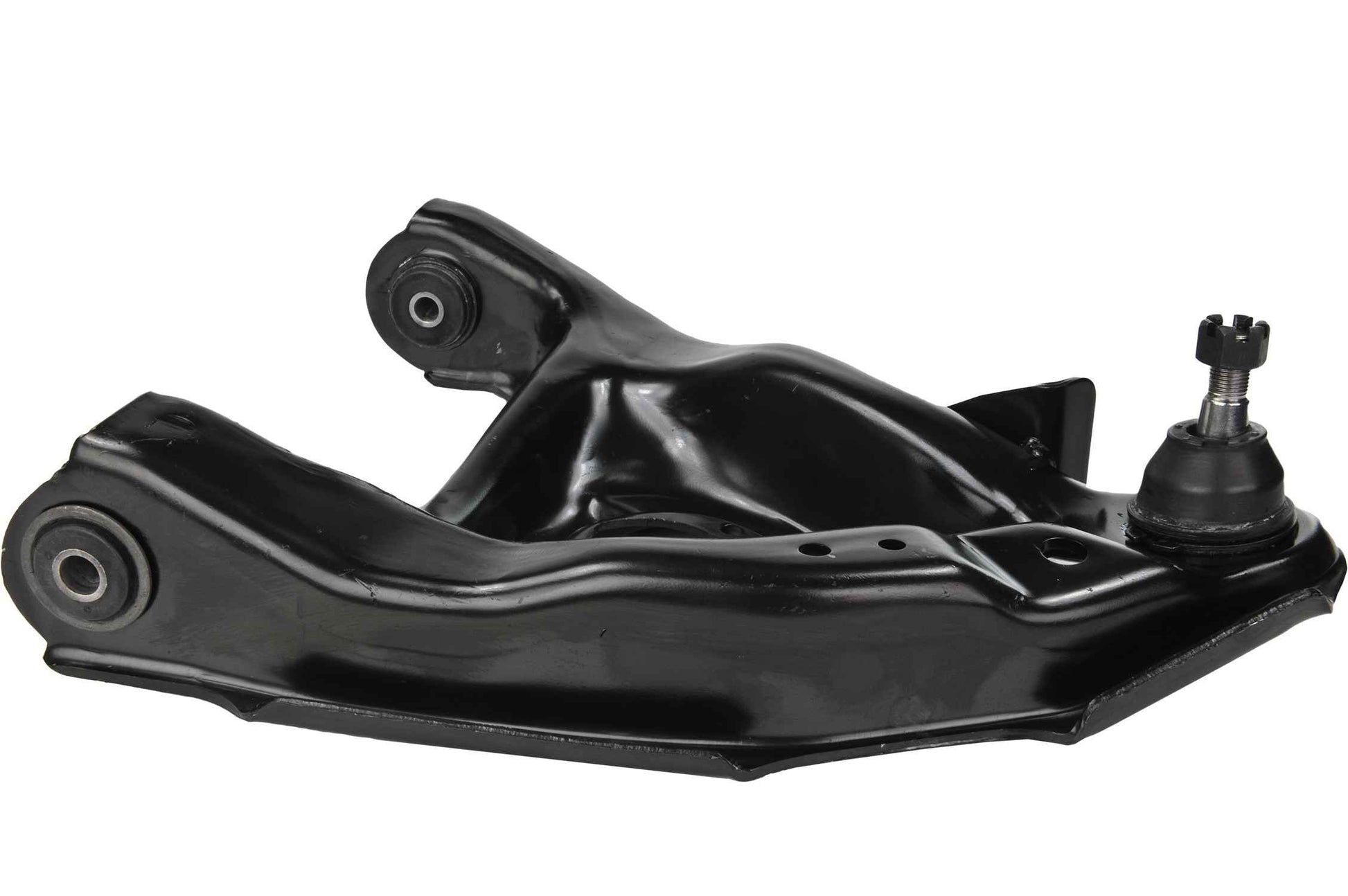 Side View of Front Left Suspension Control Arm and Ball Joint Assembly MEVOTECH OG GS50100