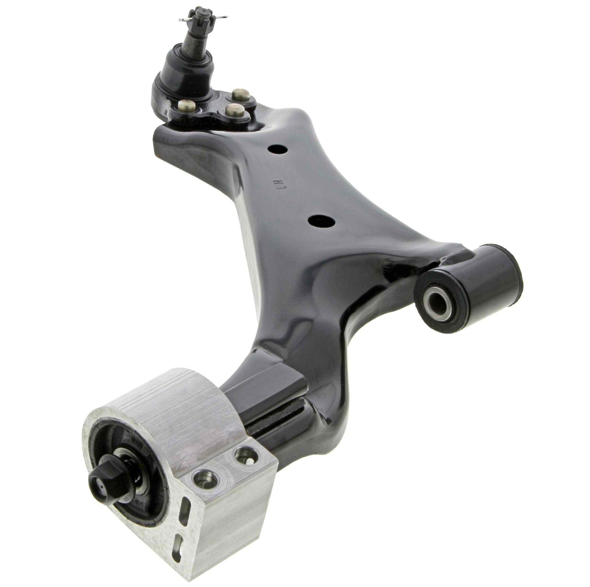 Angle View of Front Left Suspension Control Arm and Ball Joint Assembly MEVOTECH OG GS501117