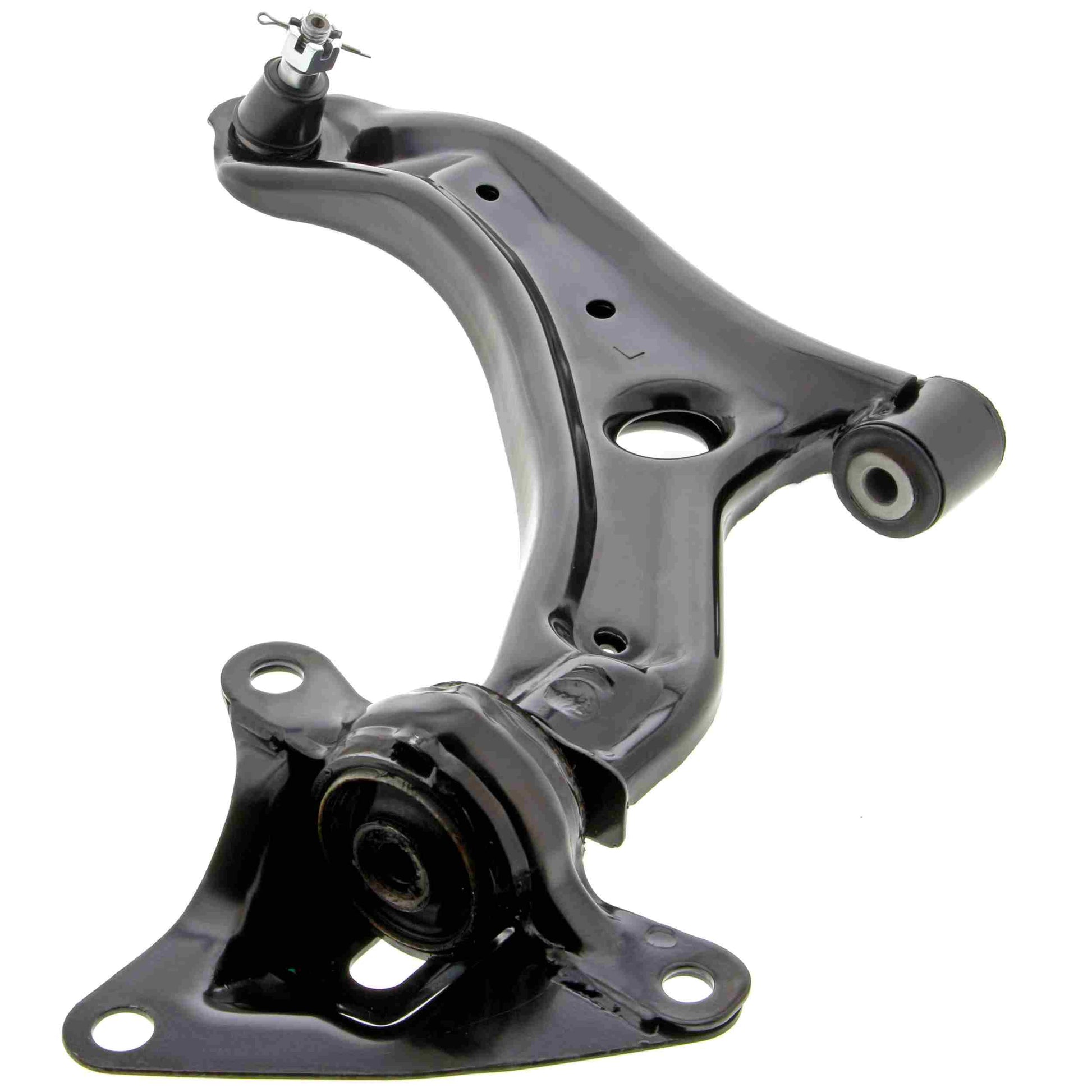 Angle View of Front Left Suspension Control Arm and Ball Joint Assembly MEVOTECH OG GS601009