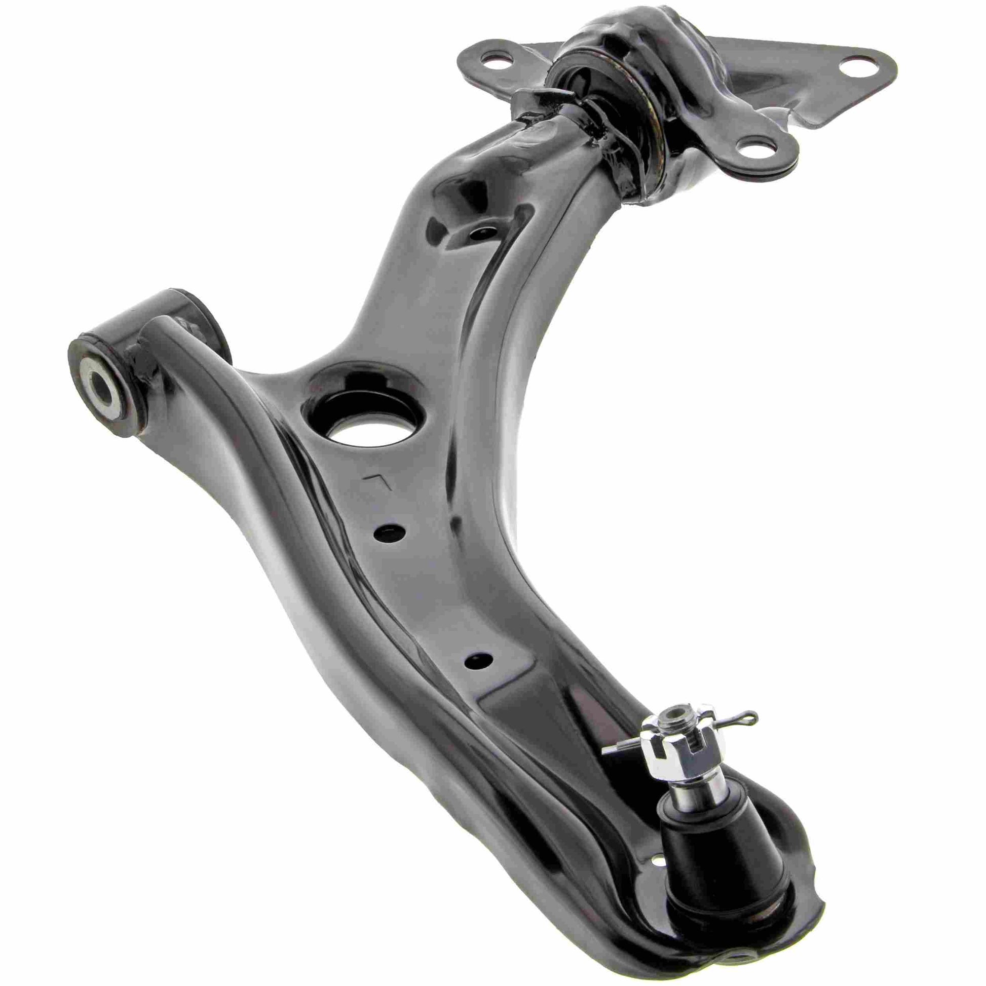 Front View of Front Left Suspension Control Arm and Ball Joint Assembly MEVOTECH OG GS601009