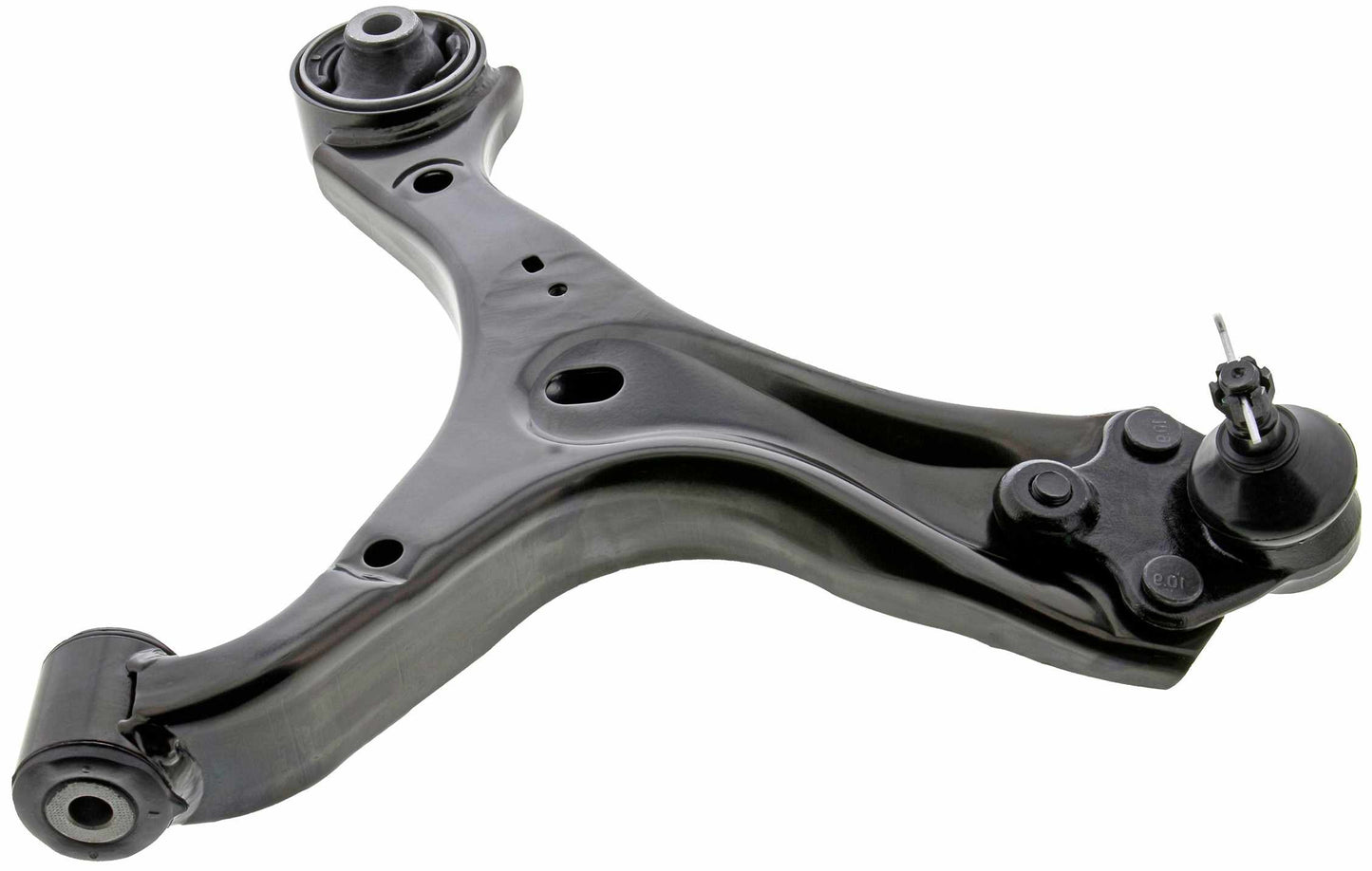 Side View of Front Right Suspension Control Arm and Ball Joint Assembly MEVOTECH OG GS601206