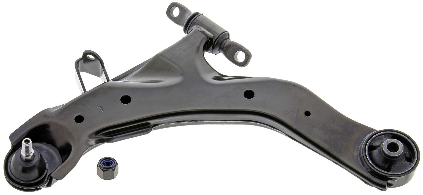 Front View of Front Left Suspension Control Arm and Ball Joint Assembly MEVOTECH OG GS80100