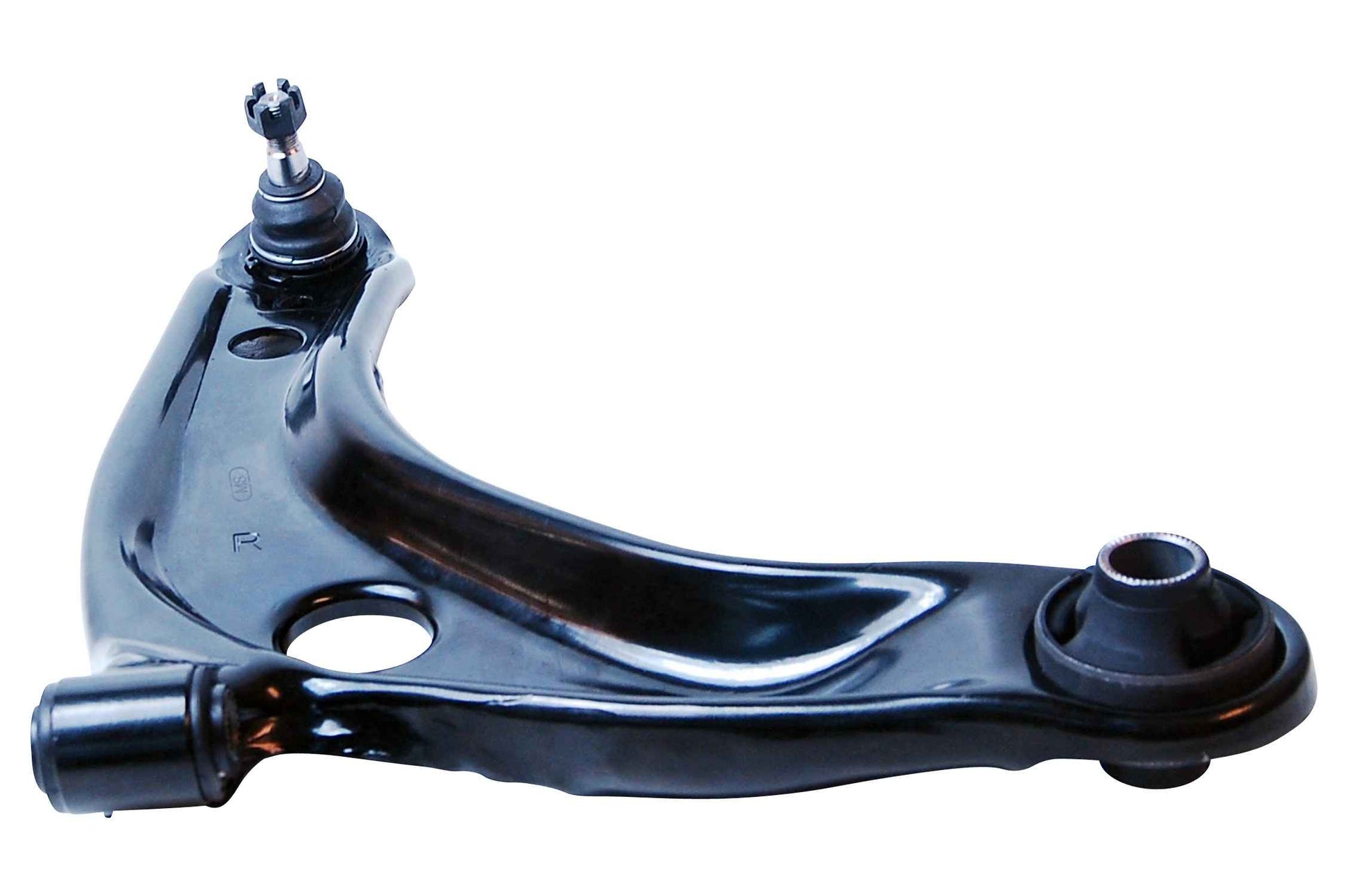 Angle View of Front Right Suspension Control Arm and Ball Joint Assembly MEVOTECH OG GS86139