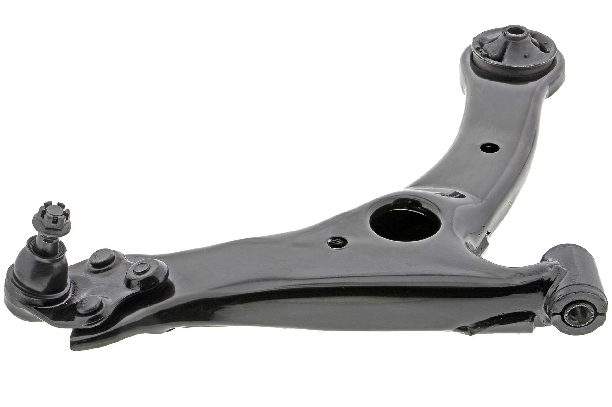 Side View of Front Right Suspension Control Arm and Ball Joint Assembly MEVOTECH OG GS86194